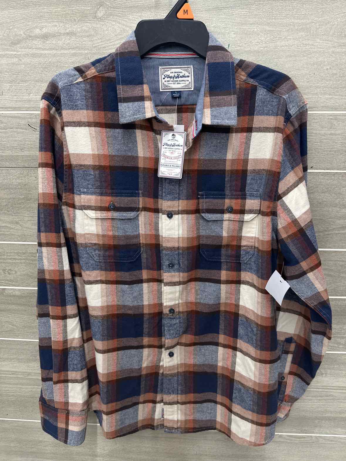 Flag & Anthem Size L Men Mens Shirt