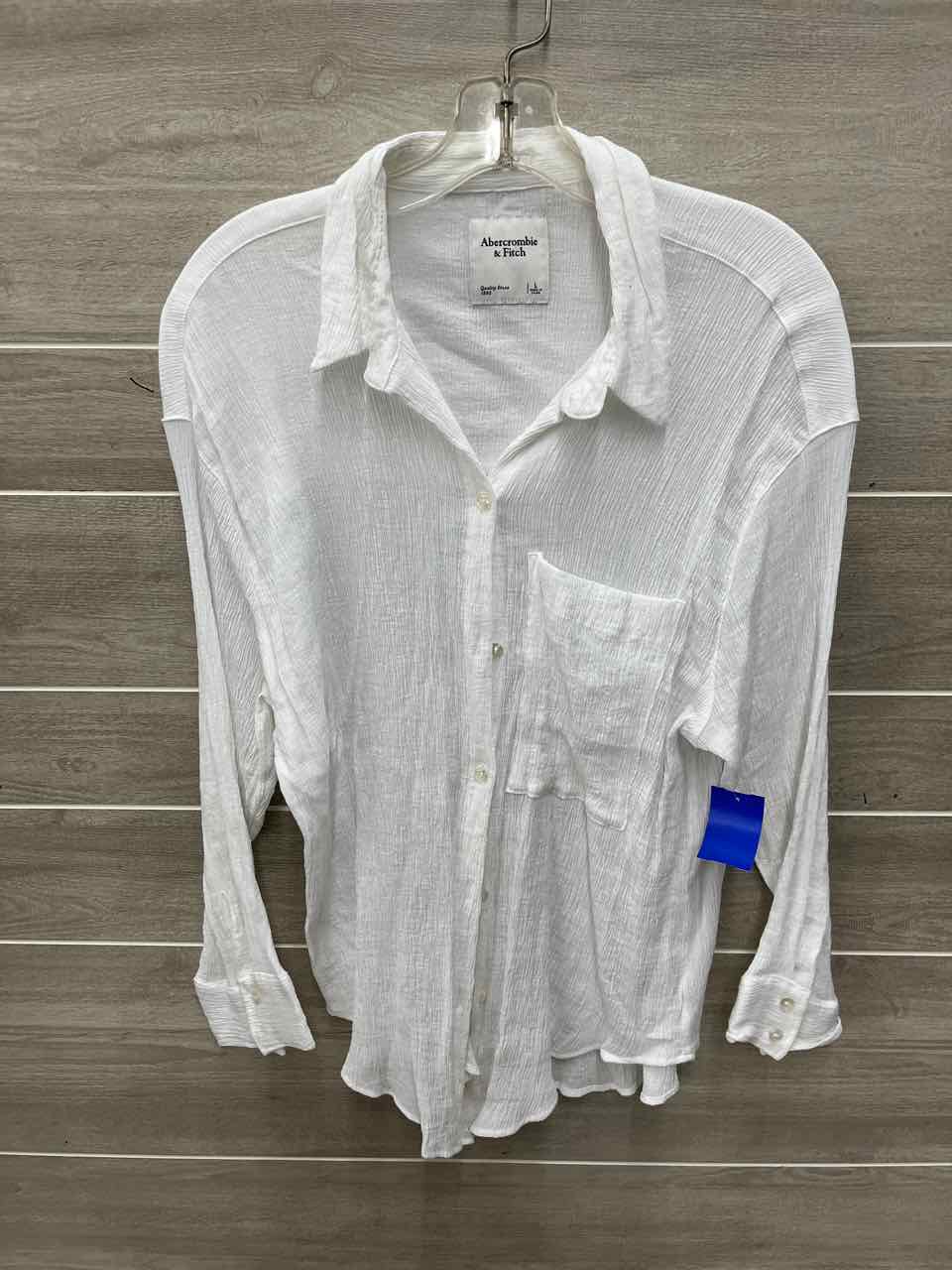 Abercrombie & Fitch Size L White Womens Shirt