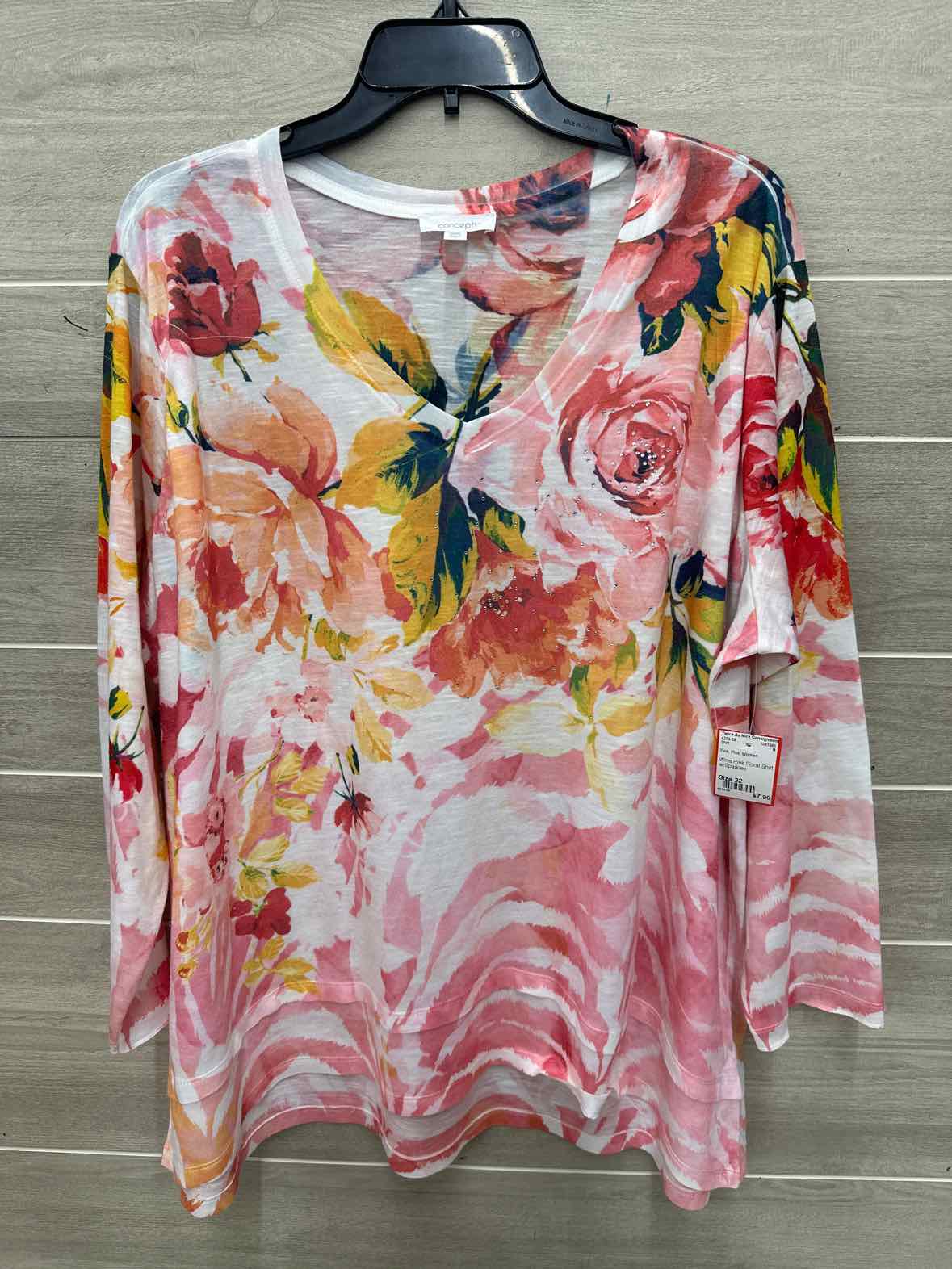 Size 22 Pink Plus Shirt