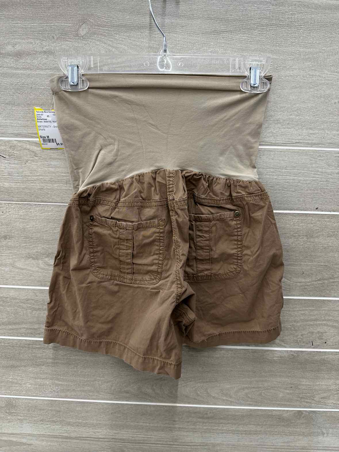 Motherhood Size M Brown Maternity Shorts