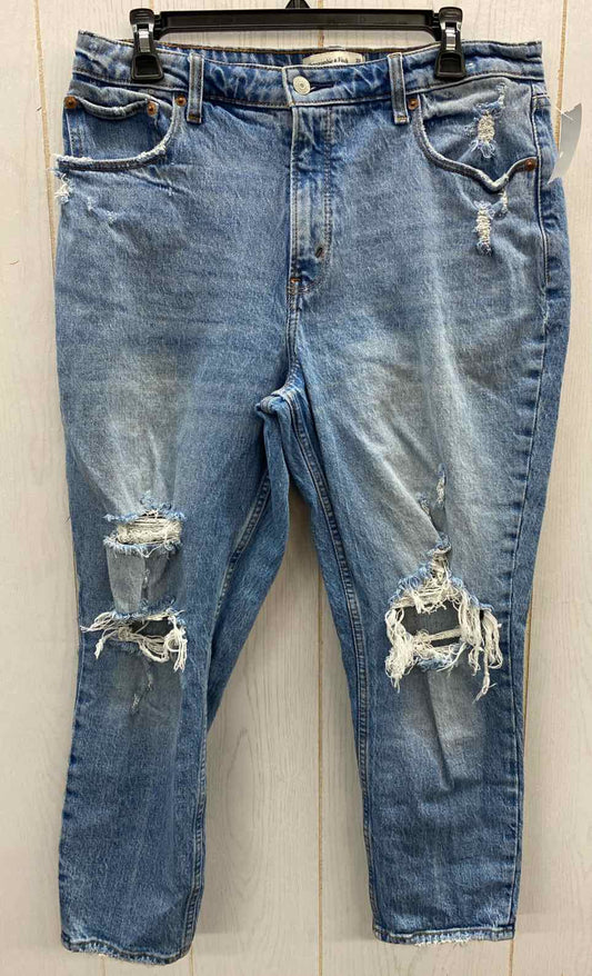 Abercrombie & Fitch Blue Womens Size 14 Jeans