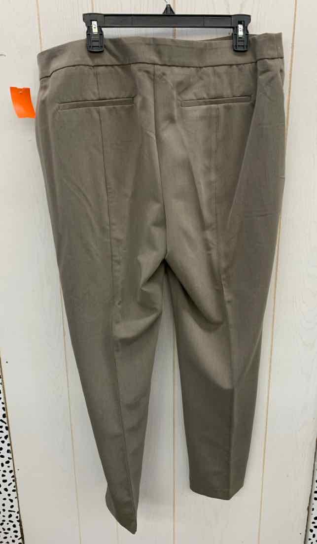 Chico's Taupe Womens Size 16P Pants