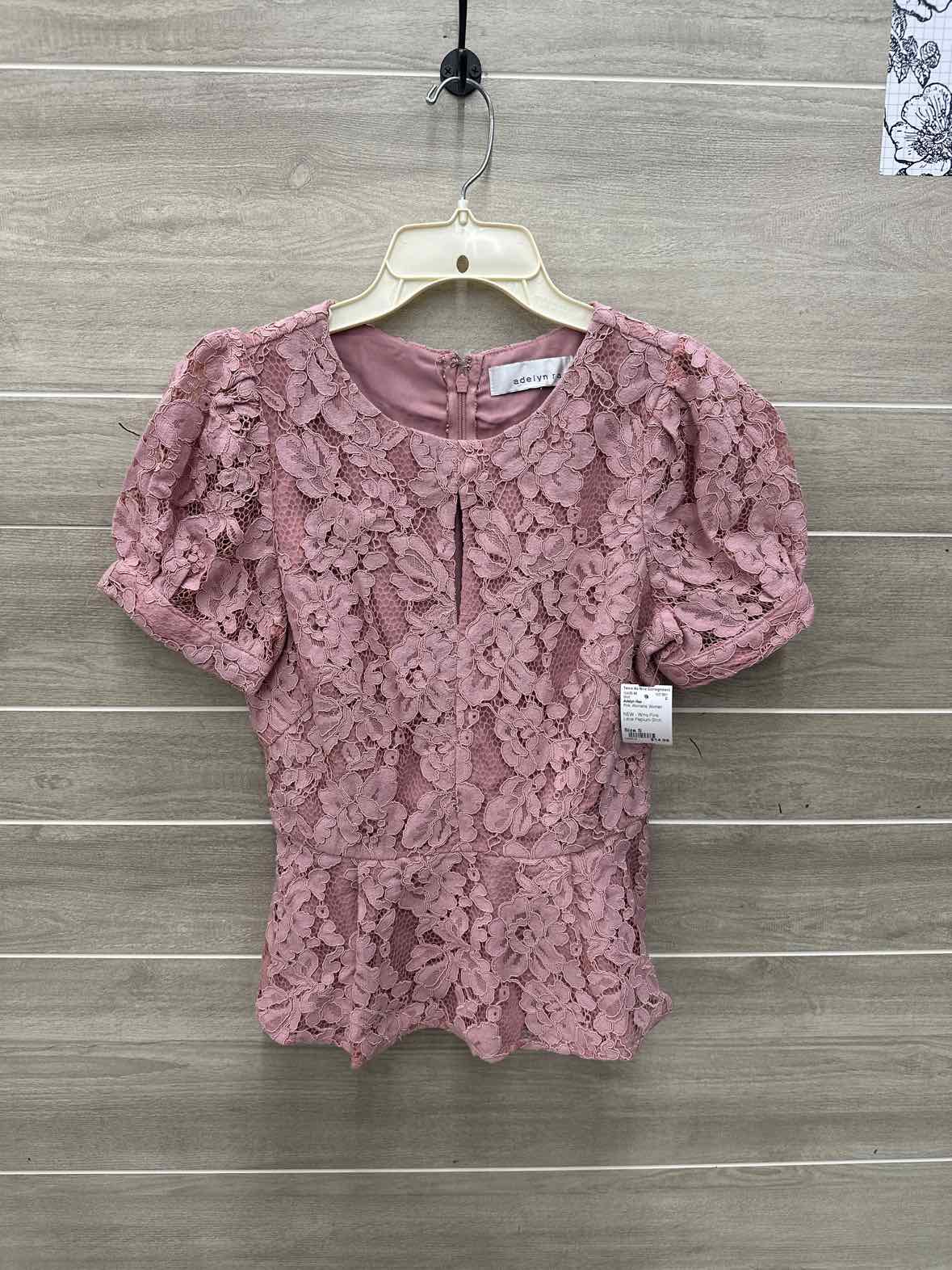 Adelyn Rae Size S Pink Womens Shirt