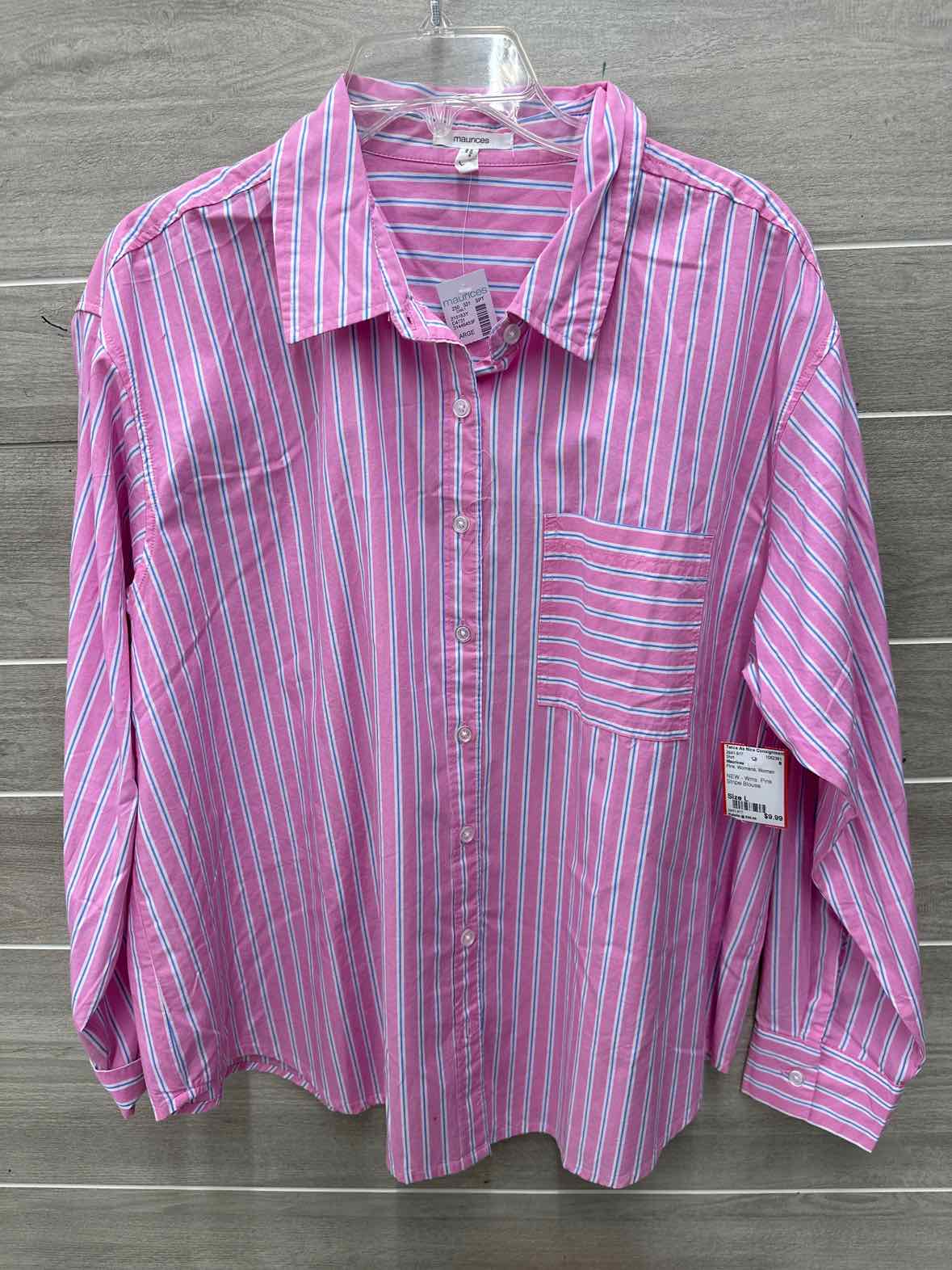Maurices Size L Pink Womens Shirt