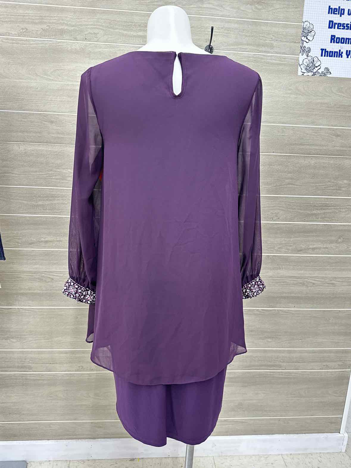 Midnight Velvet Purple Womens Women Size 10/12 Dress