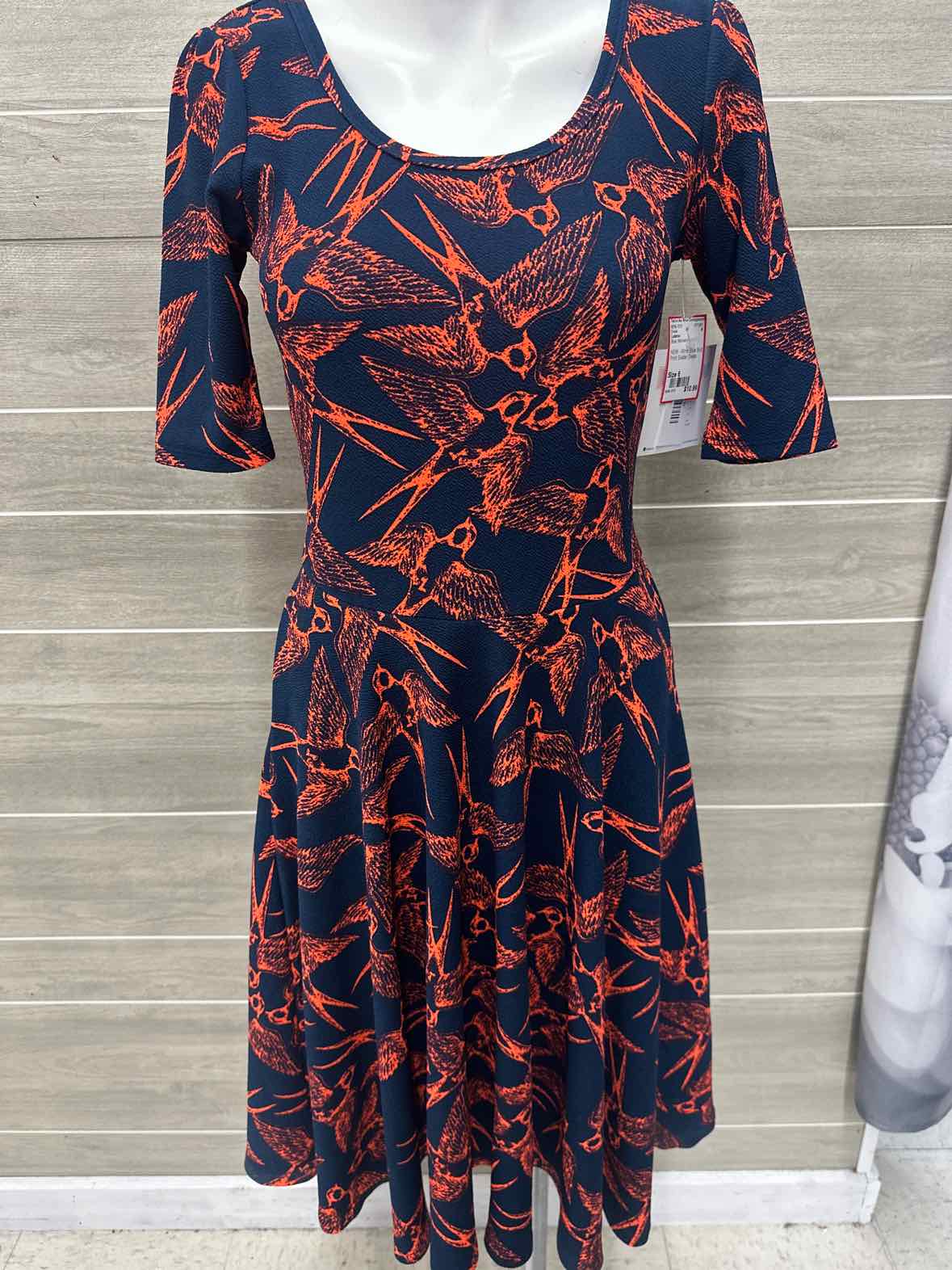 Lularoe Size 6 Blue Womens Dress