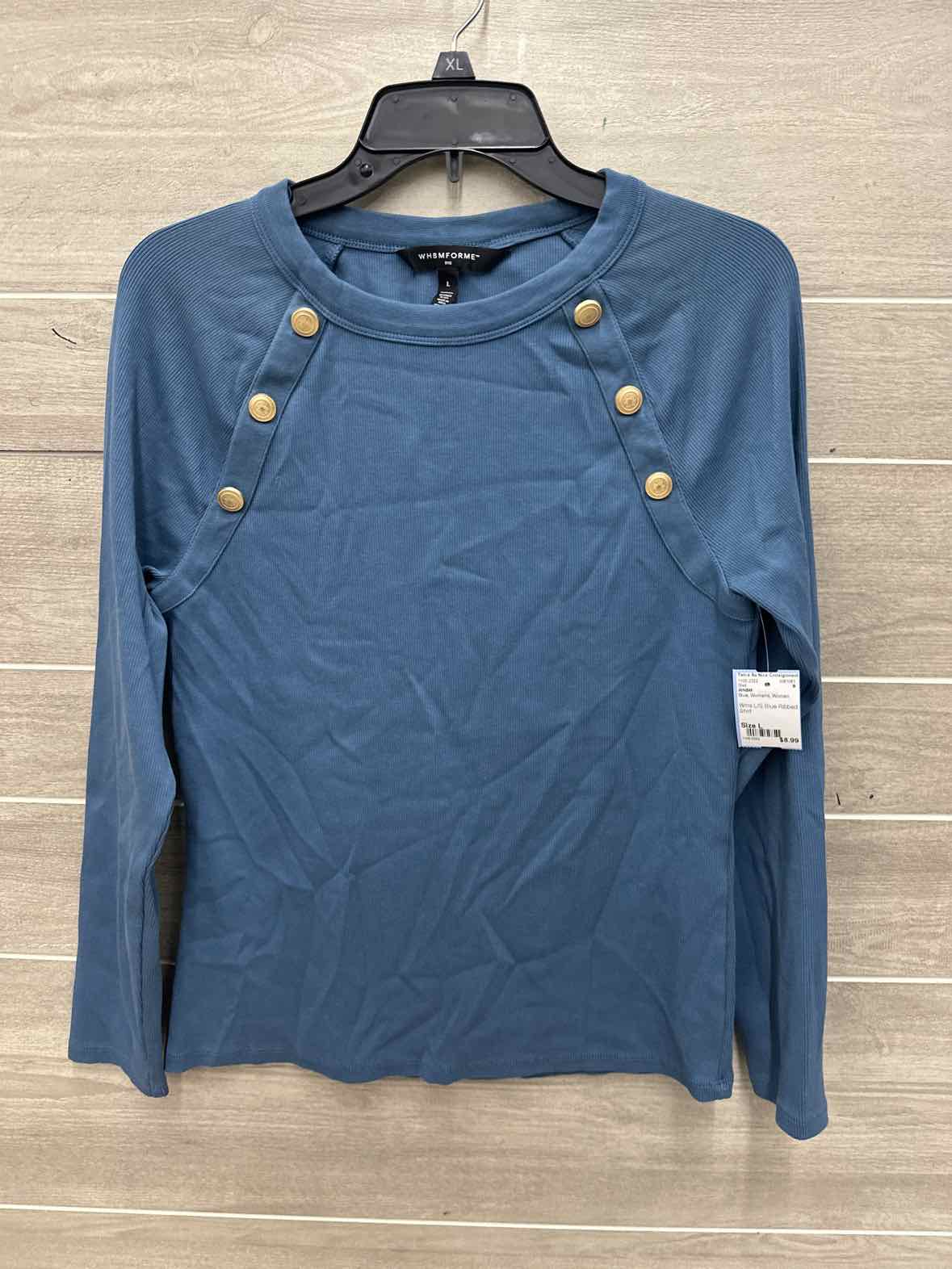 WHBM Size L Blue Womens Shirt