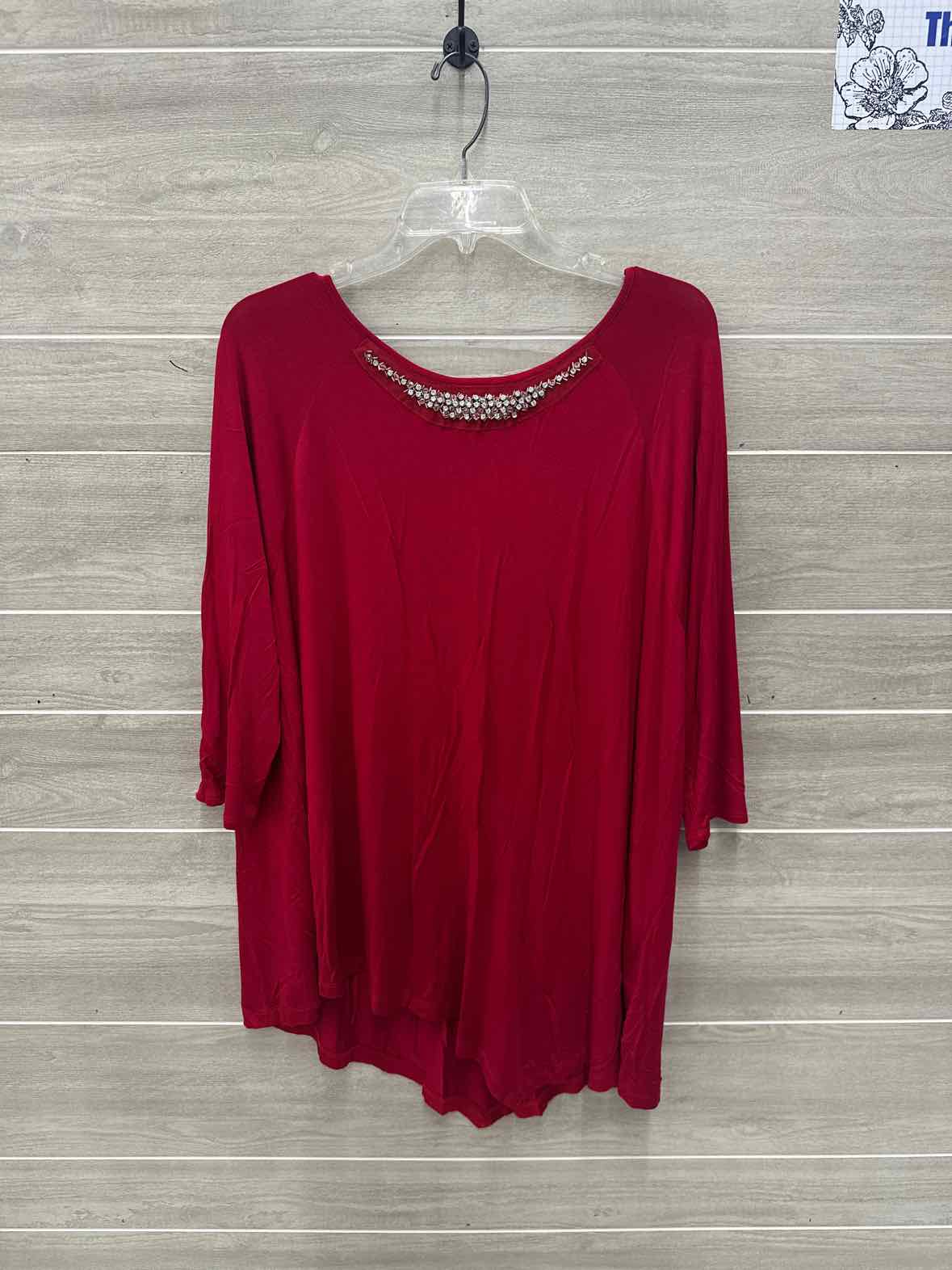 J Smith Size XL Red Womens Shirt
