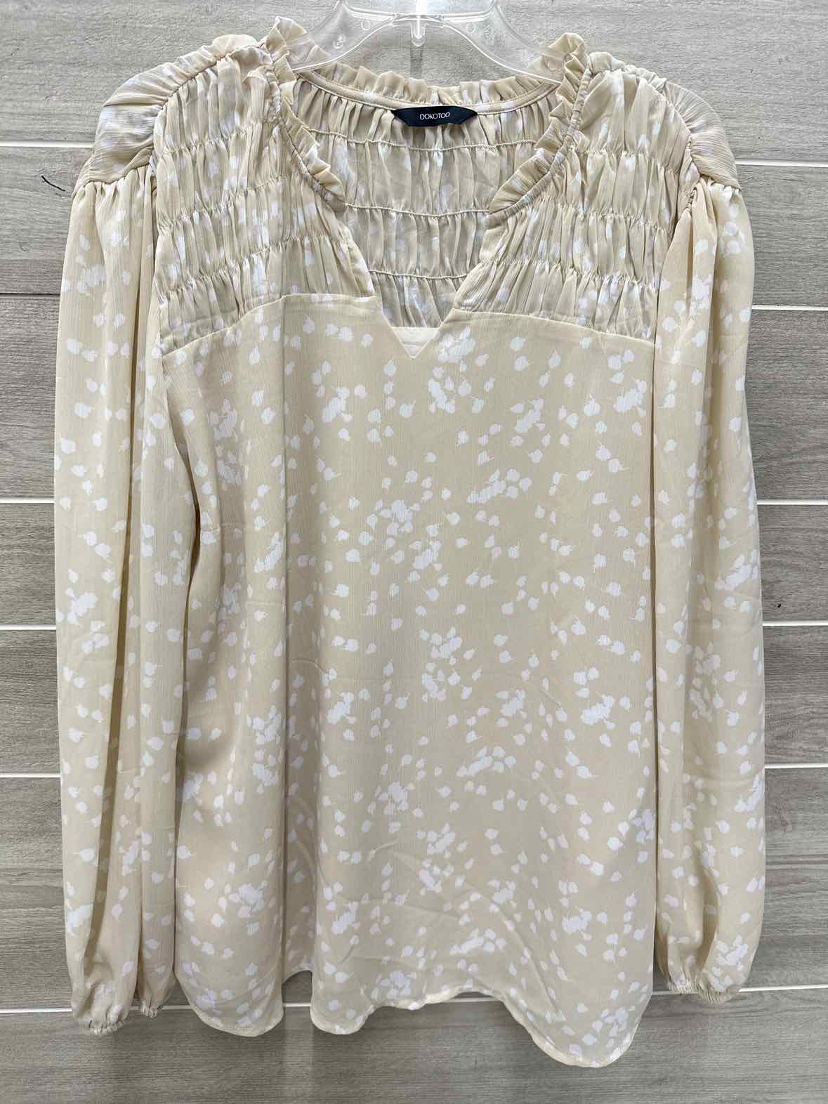 Dokotoo Size 2X Tan Plus Shirt