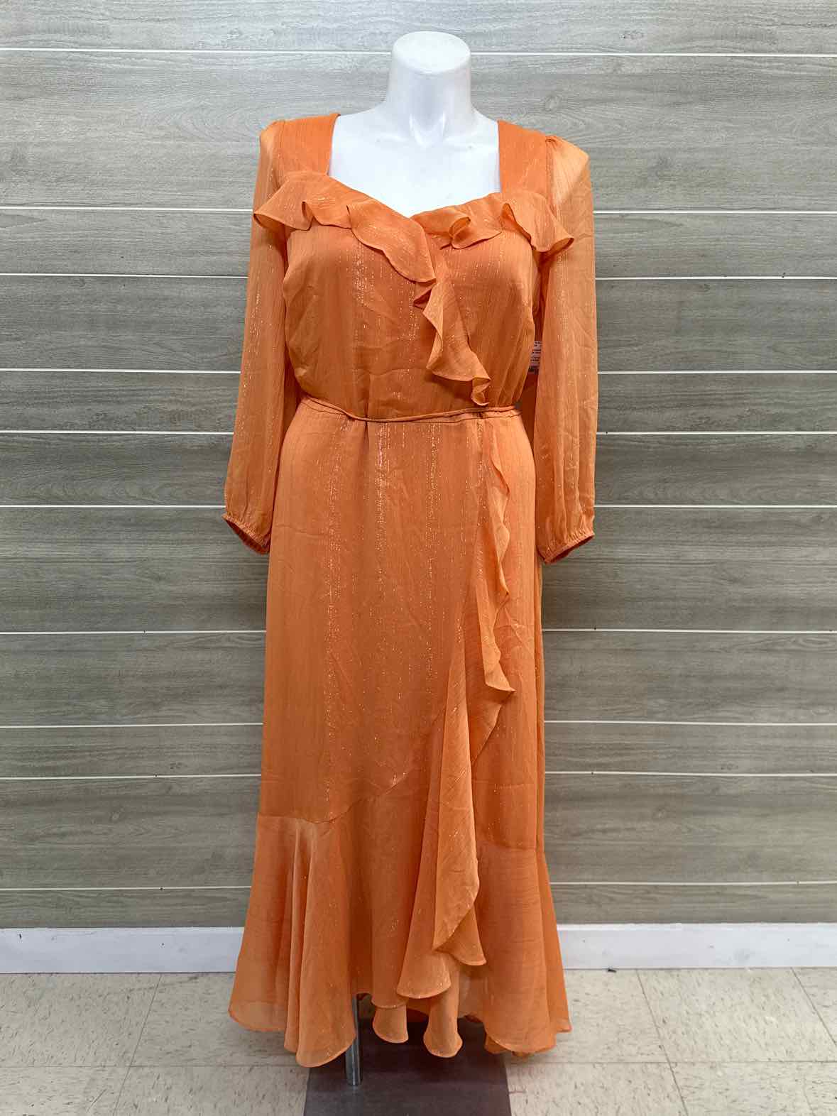 Danny & Nicole Orange Womens Size 20W Dress