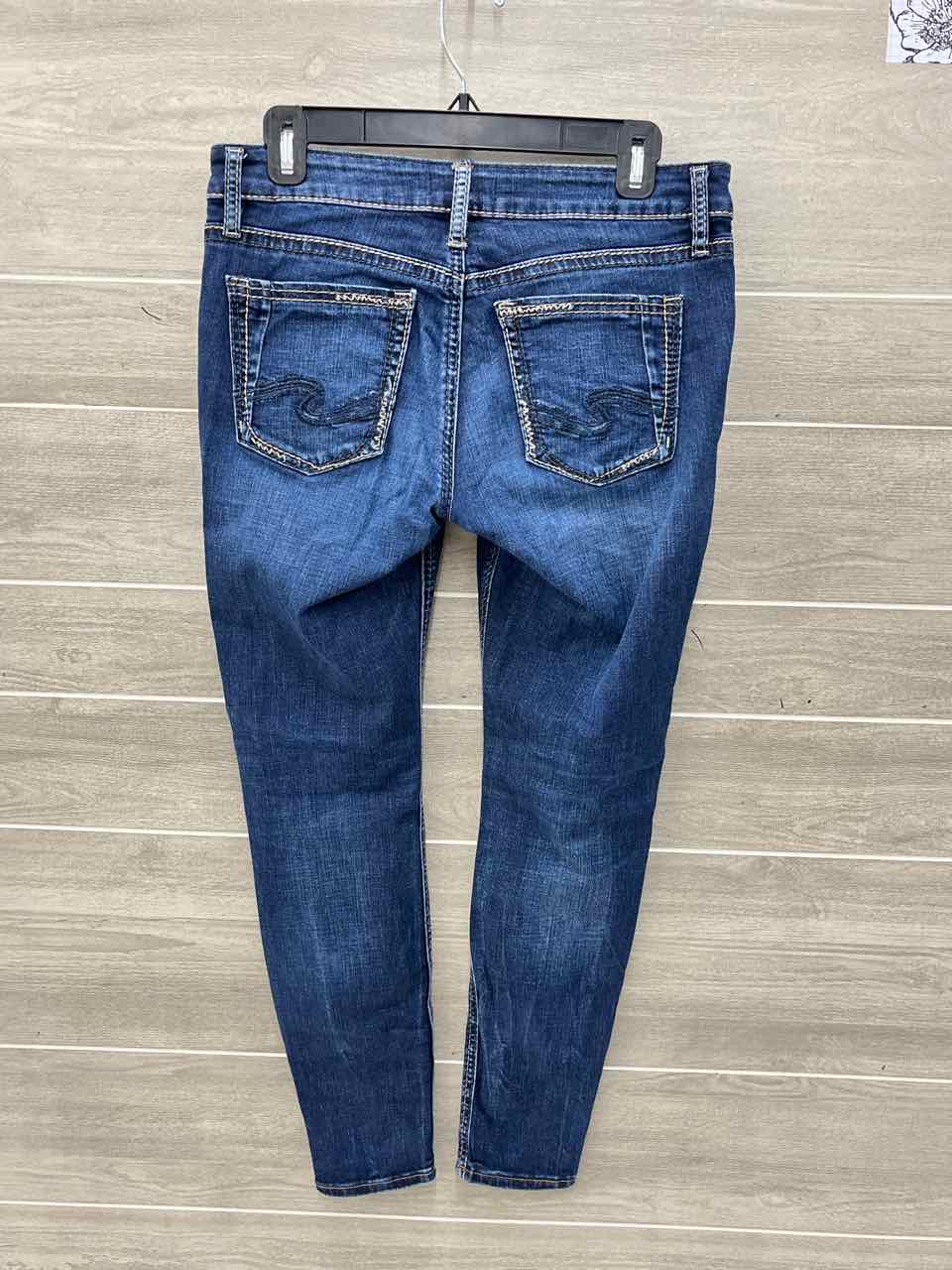 Silver Blue Womens Women Size 6 Jeans