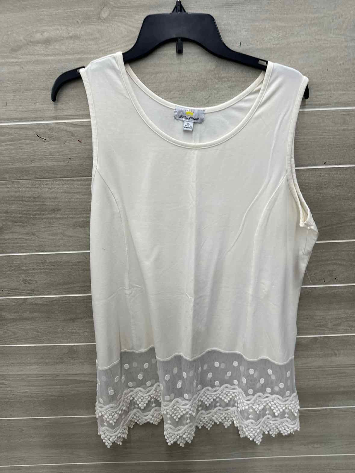Size XL Cream Womens Tank Top