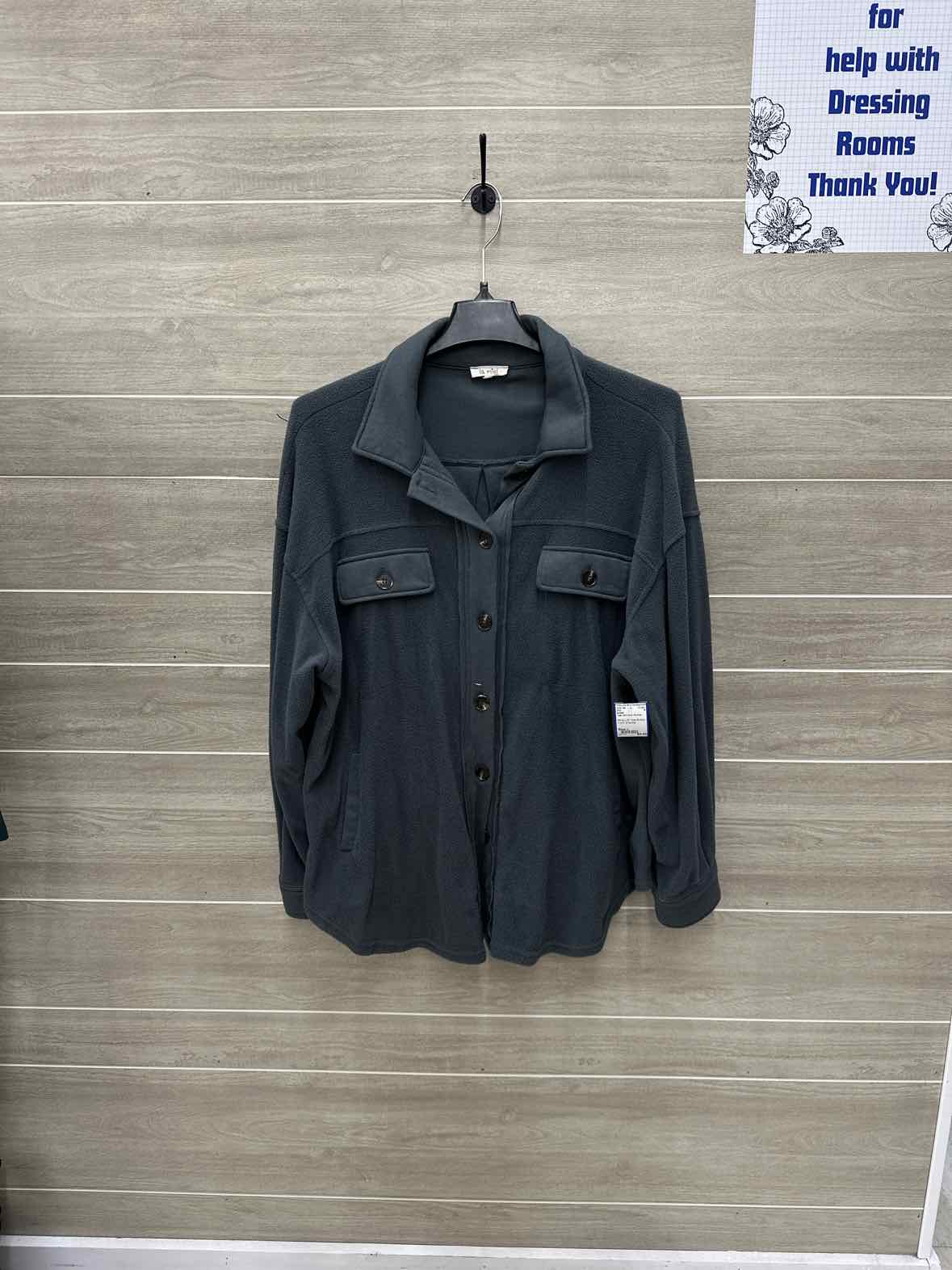 la miel Size L Teal Womens Shirt