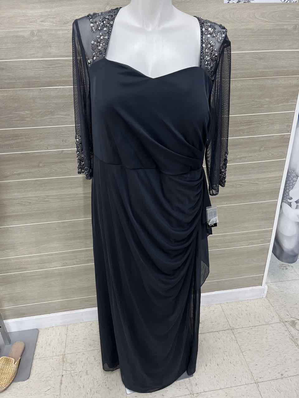 Alex Evenings Gray Womens Women Size 22W Gown/Evening Wear