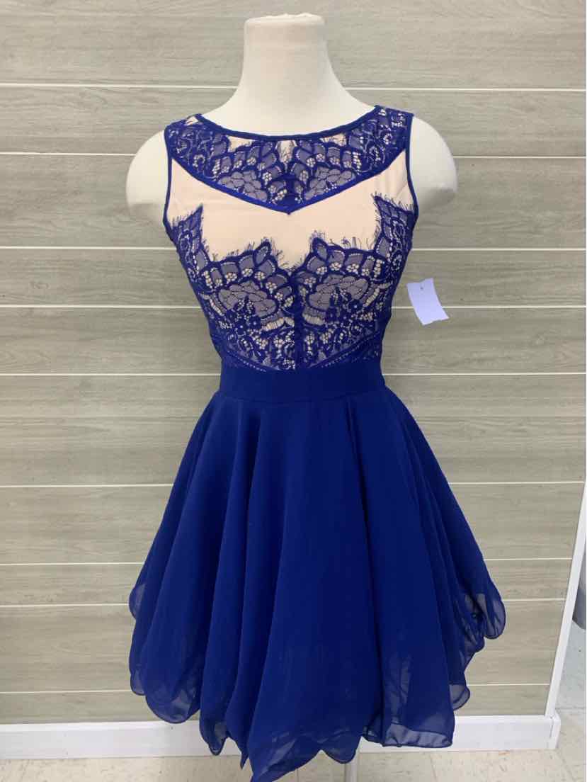 Blue Womens Size 4 Dress