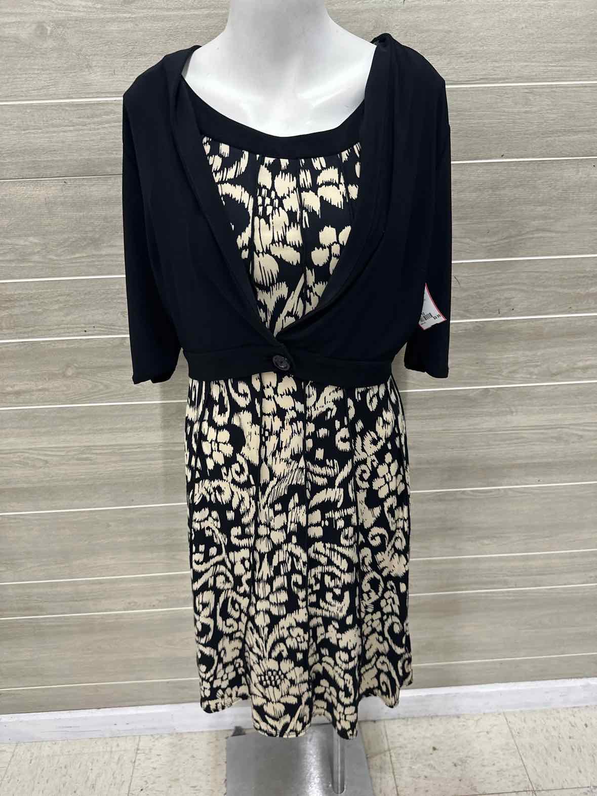Percpetions Size 10 Black Womens Dress