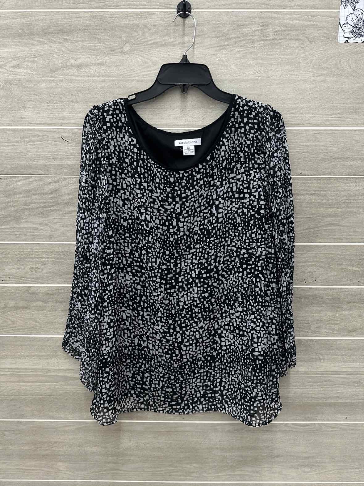 Liz Claiborne Size XL Black Womens Shirt