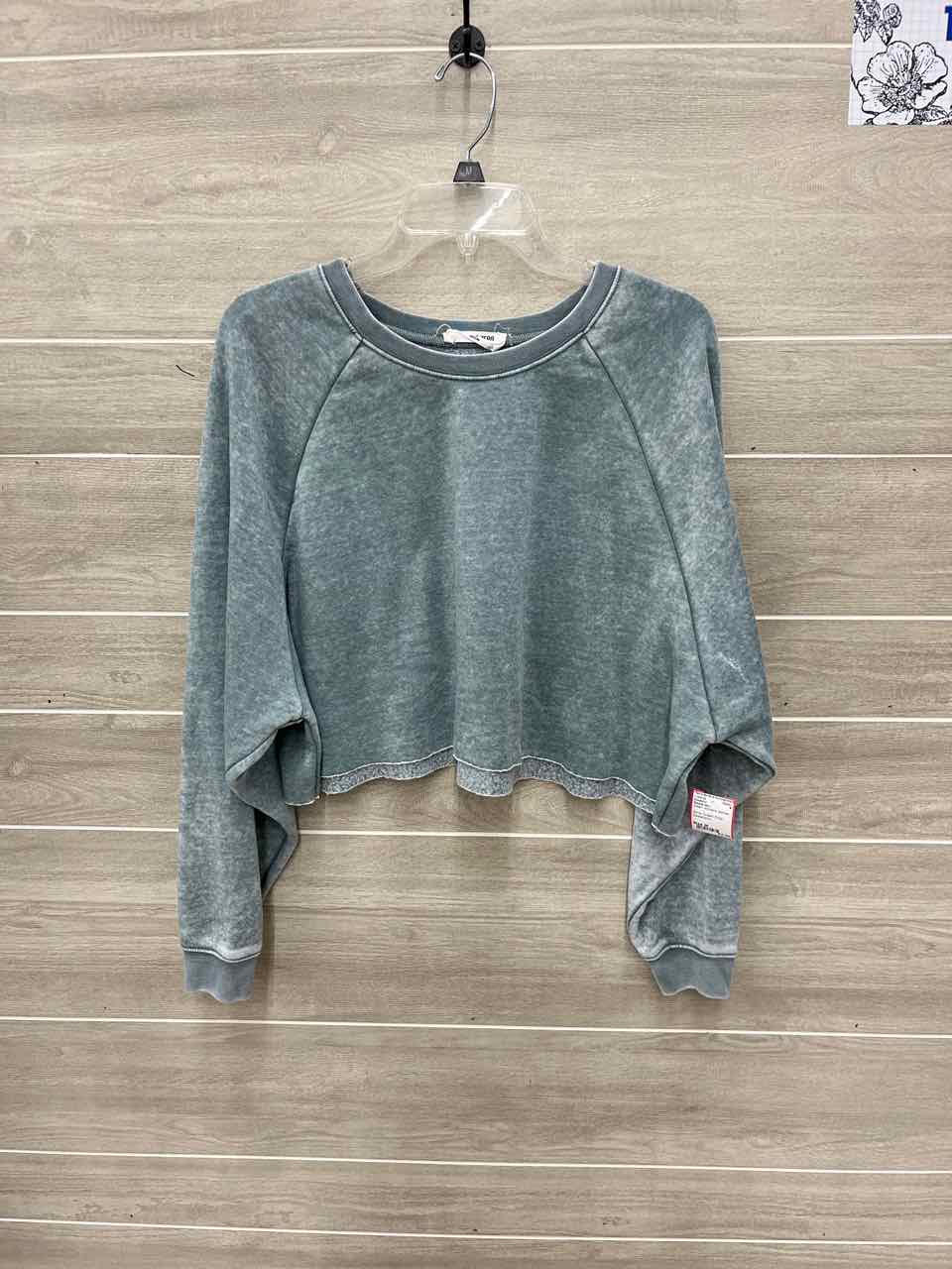 Double Zero Green Womens Women Size M Sweatshirt