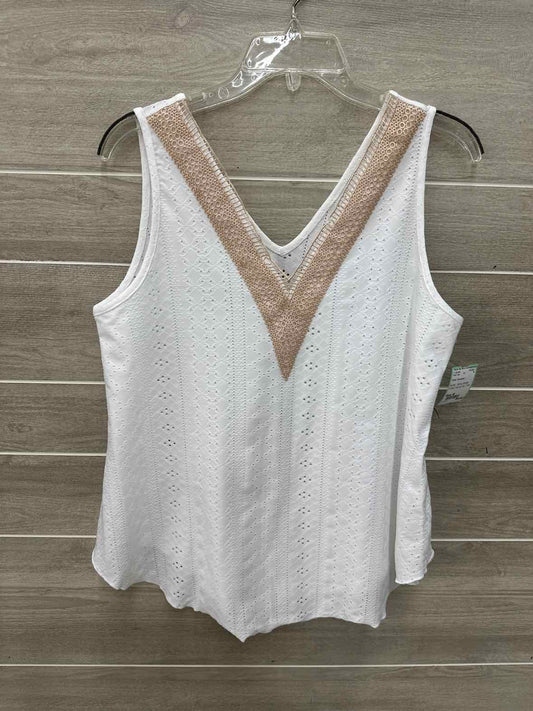 White Womens Size M Tank Top