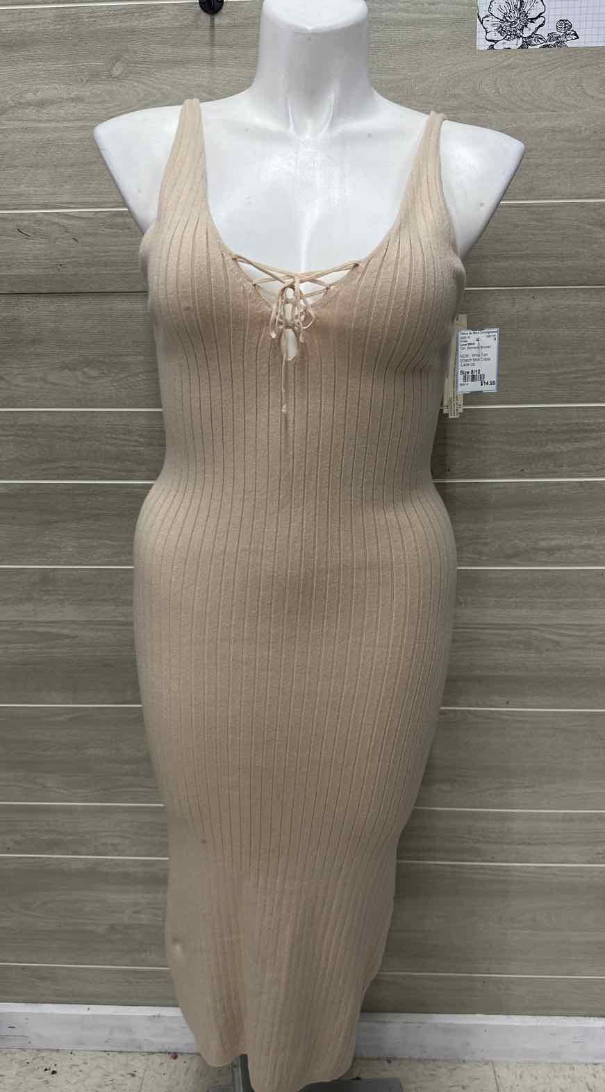 Love Stitch Size 8/10 Tan Womens Dress