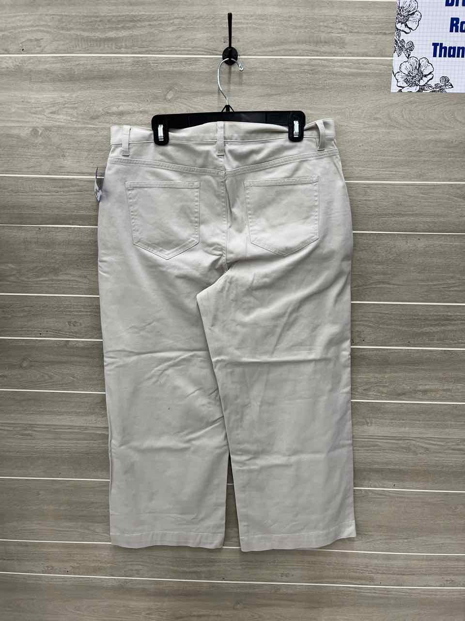 Lands End Size 14 Beige Womens Pants