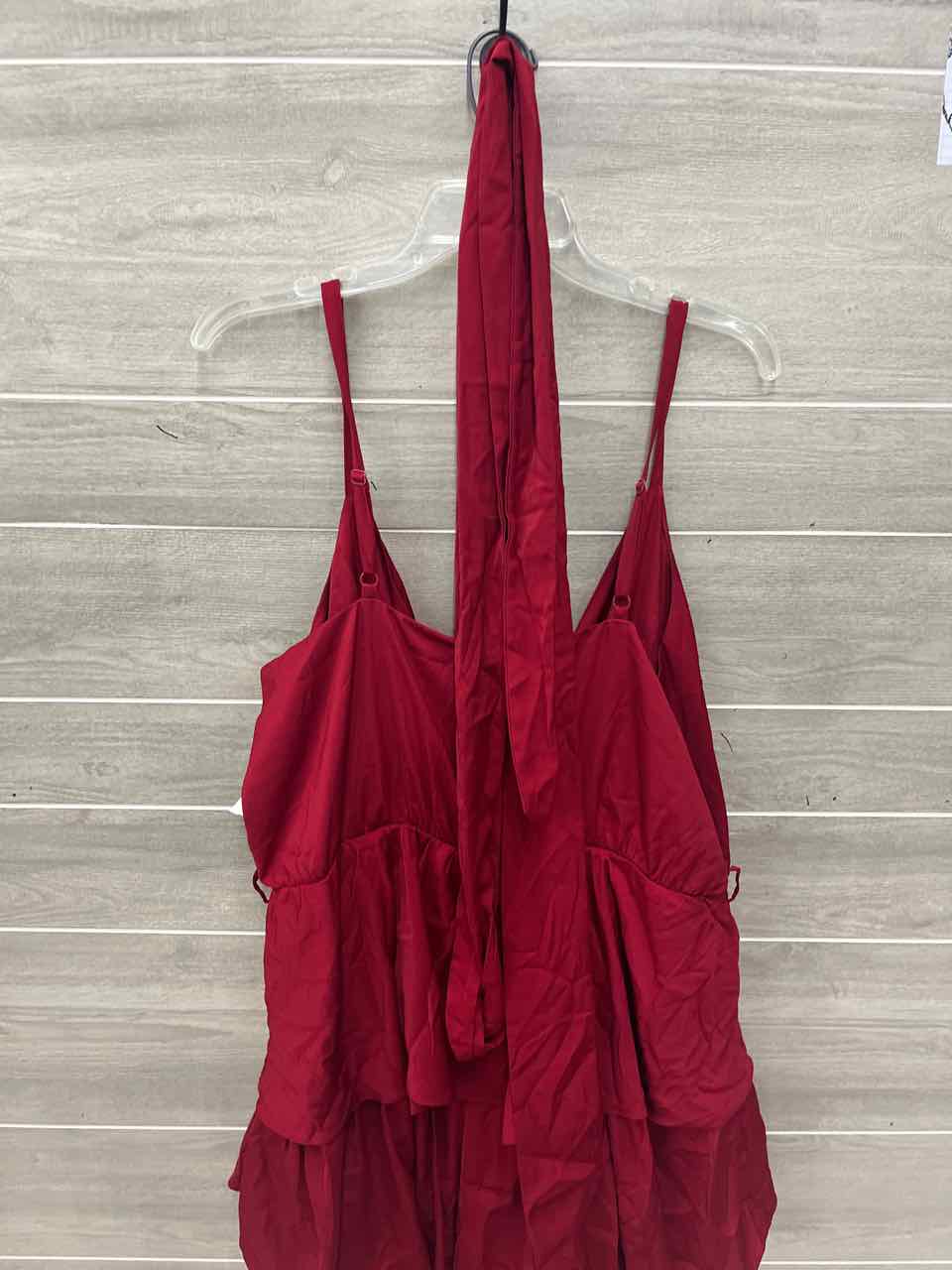 City Chic Red Womens Women Size 20 Romper