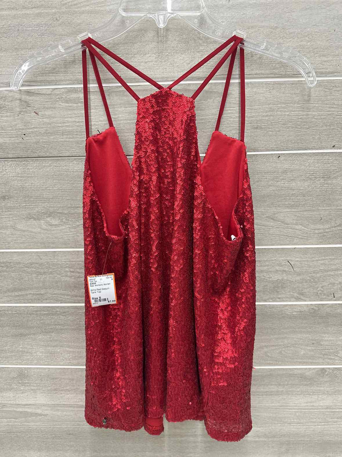 GUESS Size S Red Womens Tank Top