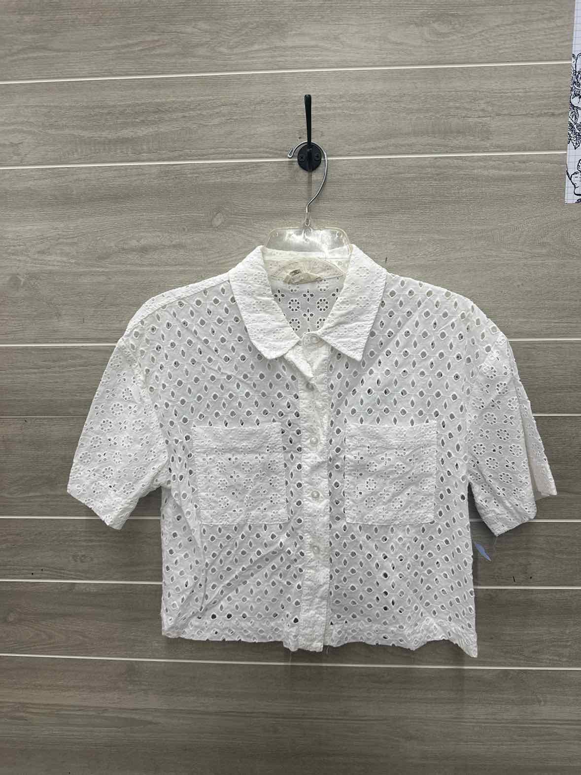 Marled Size L Cream Womens Shirt