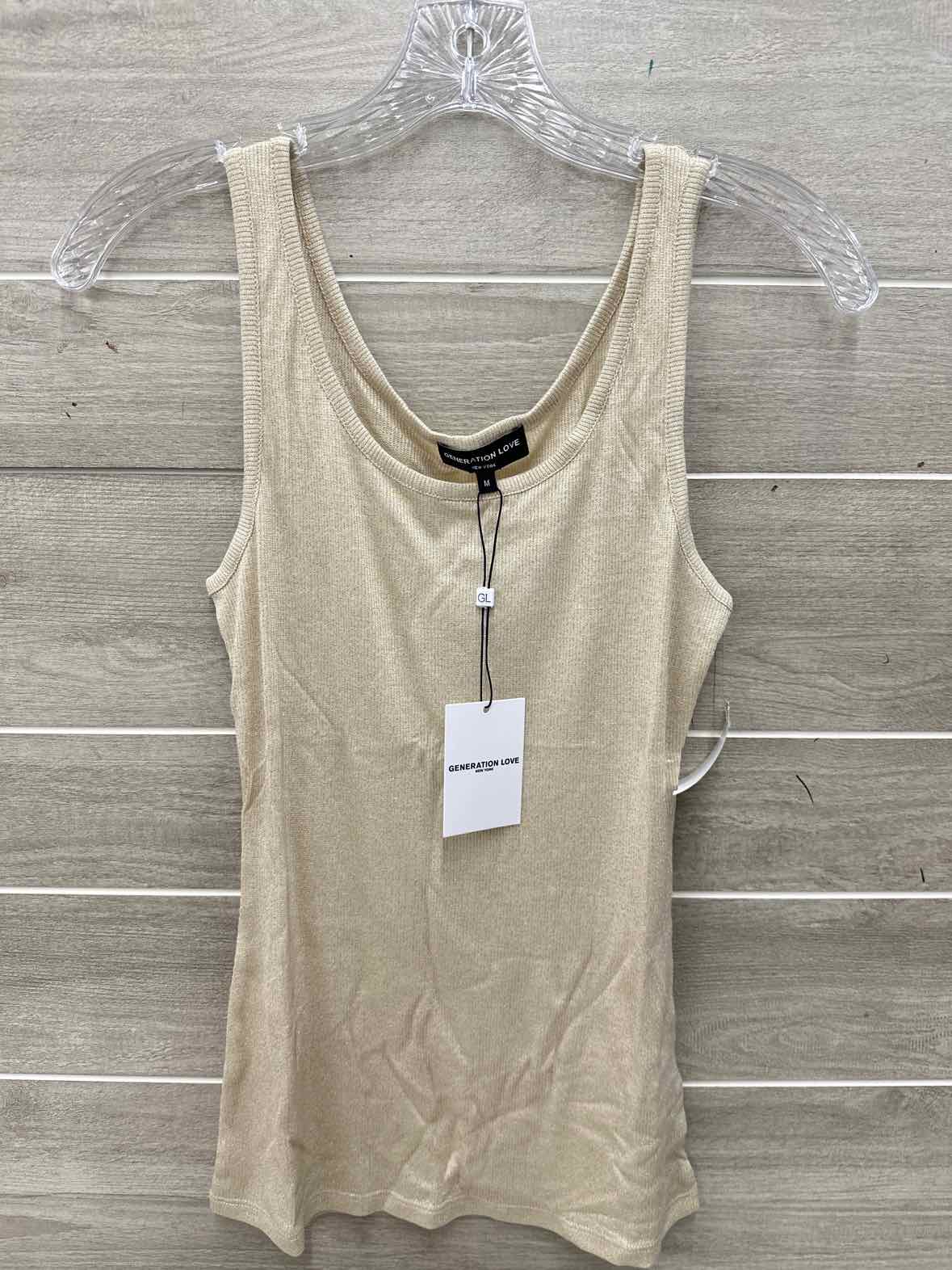 Generation Love Size S/M Gold Womens Tank Top