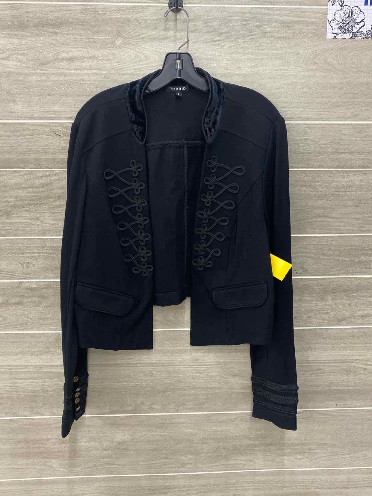 Torrid Black Womens Women Size 2X Blazer