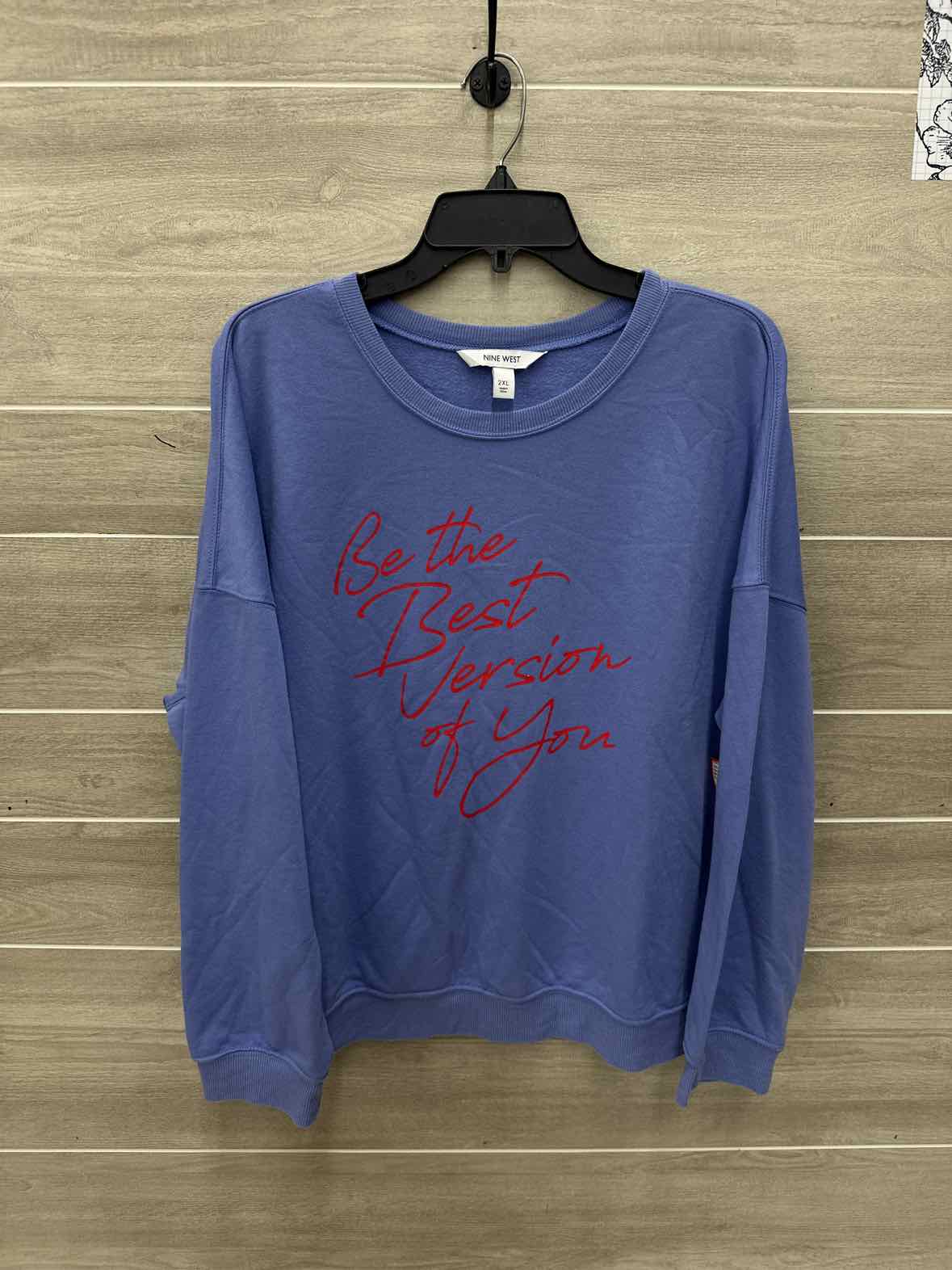 Nine West Blue Womens Women Size XXL Sweatshirt