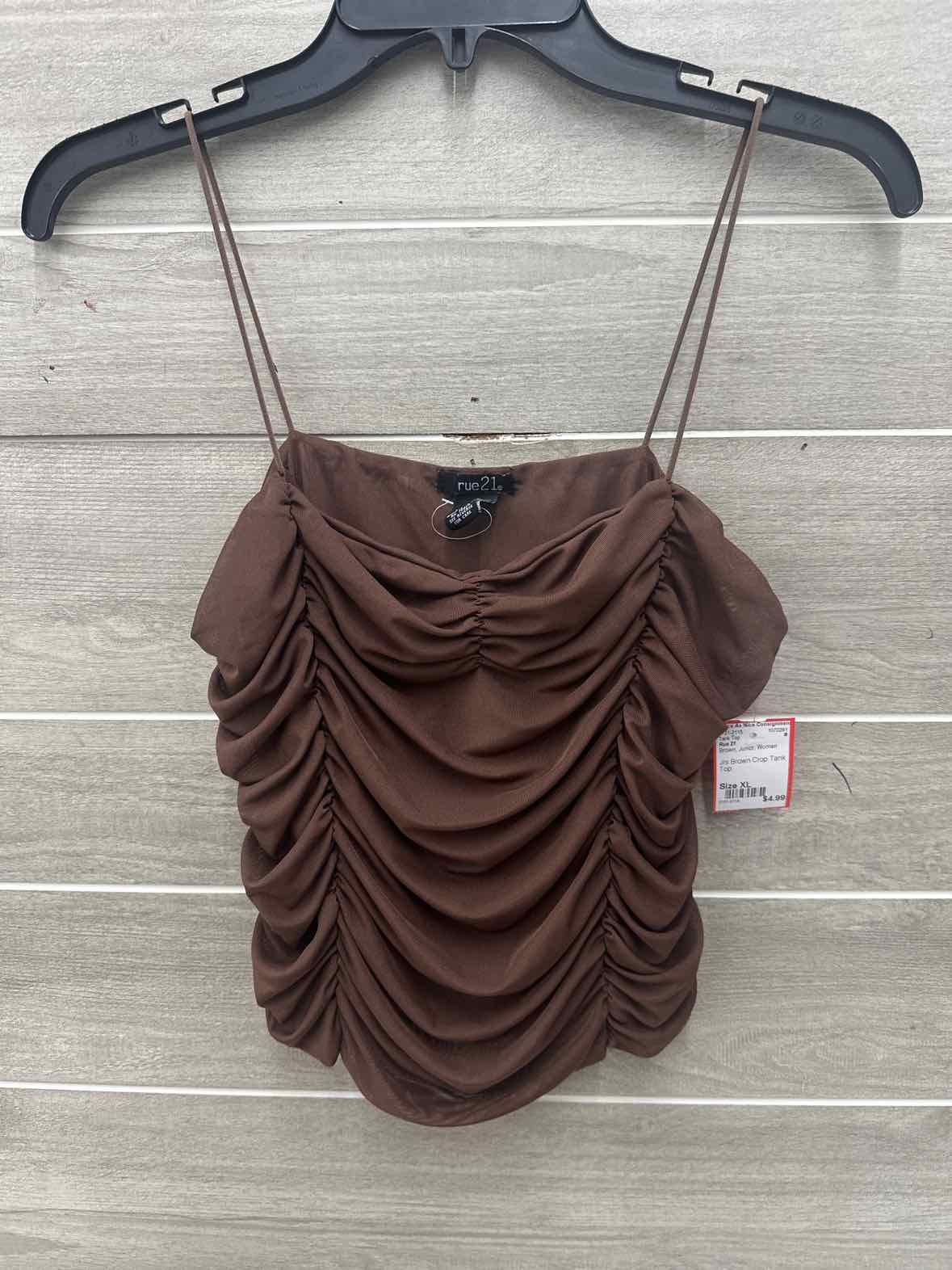 Rue 21 Size XL Brown Junior Tank Top