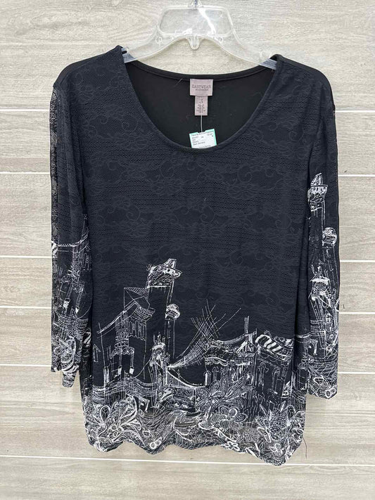 Chico's Black Womens Size 16 Shirt
