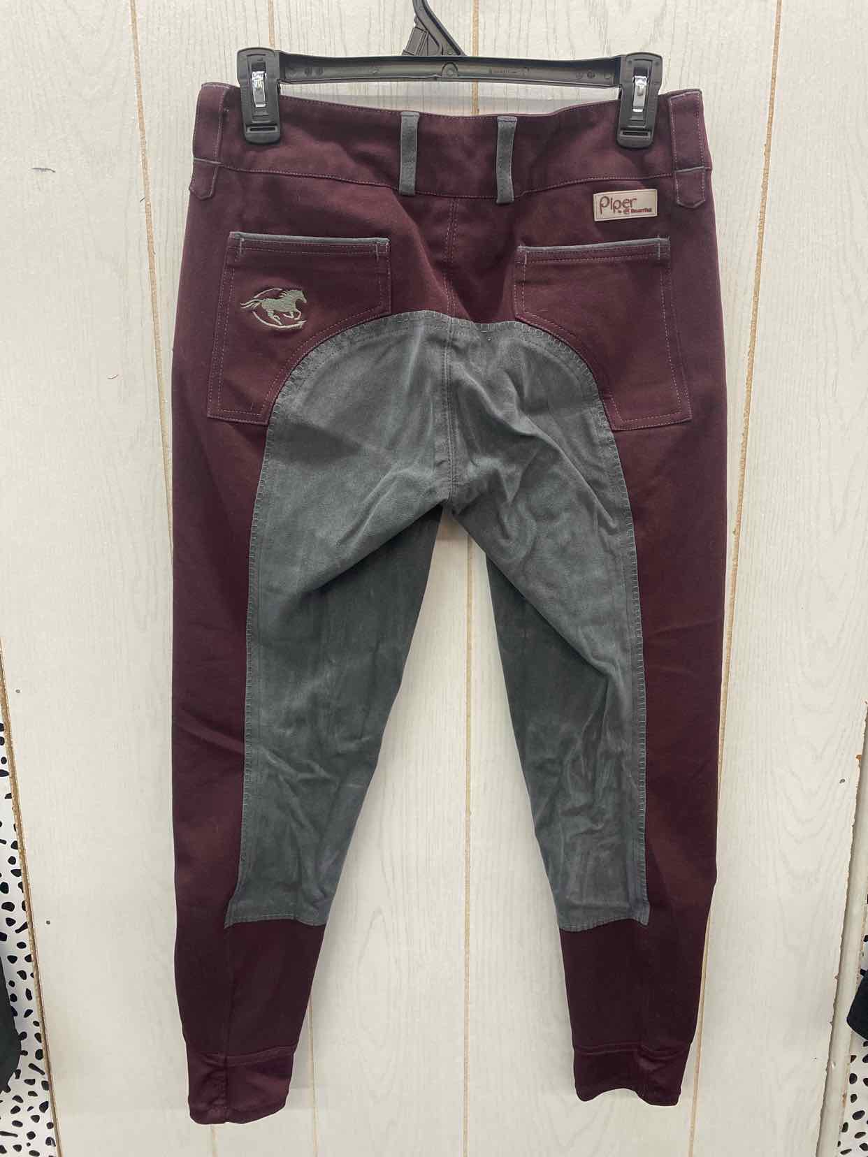 Burgundy Womens Size 6 Pants