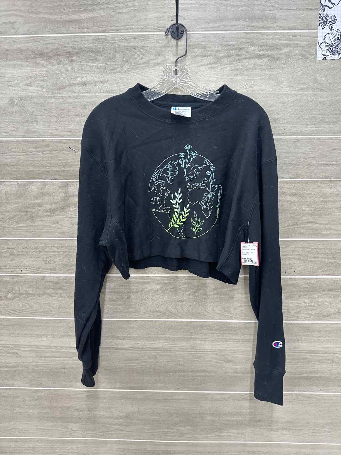 Champion Black Womens Women Size Small Sweatshirt