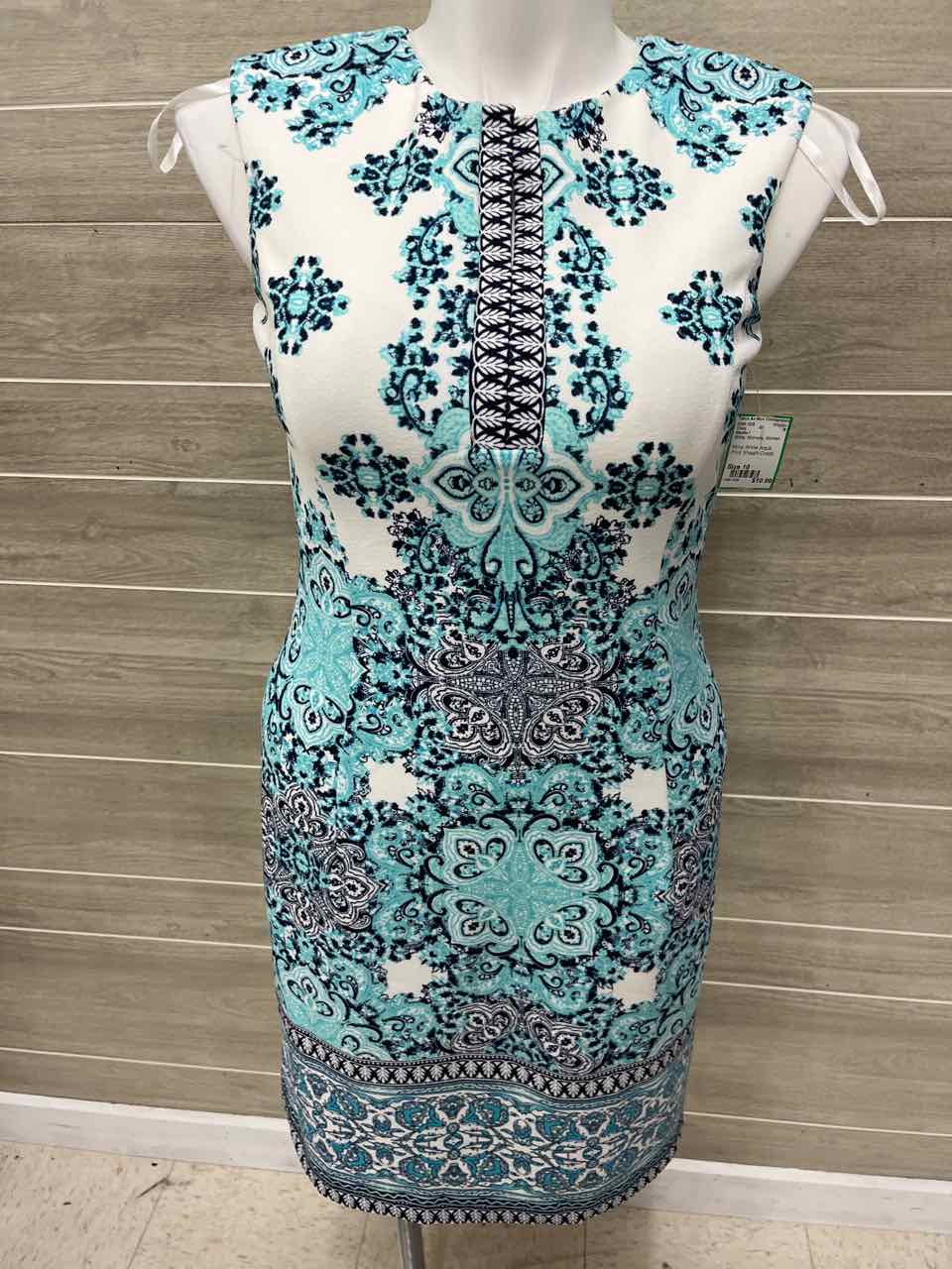 Studio I Size 10 White Womens Dress