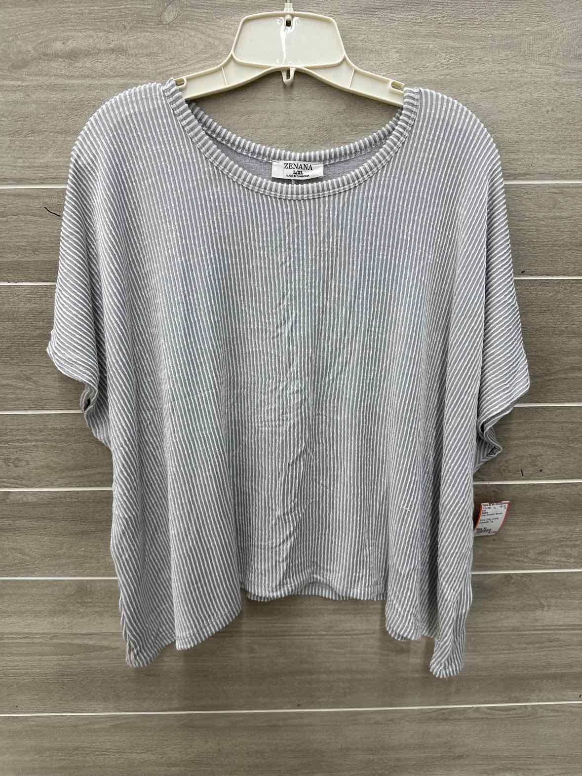 Zenana Gray Womens Women Size XL Shirt