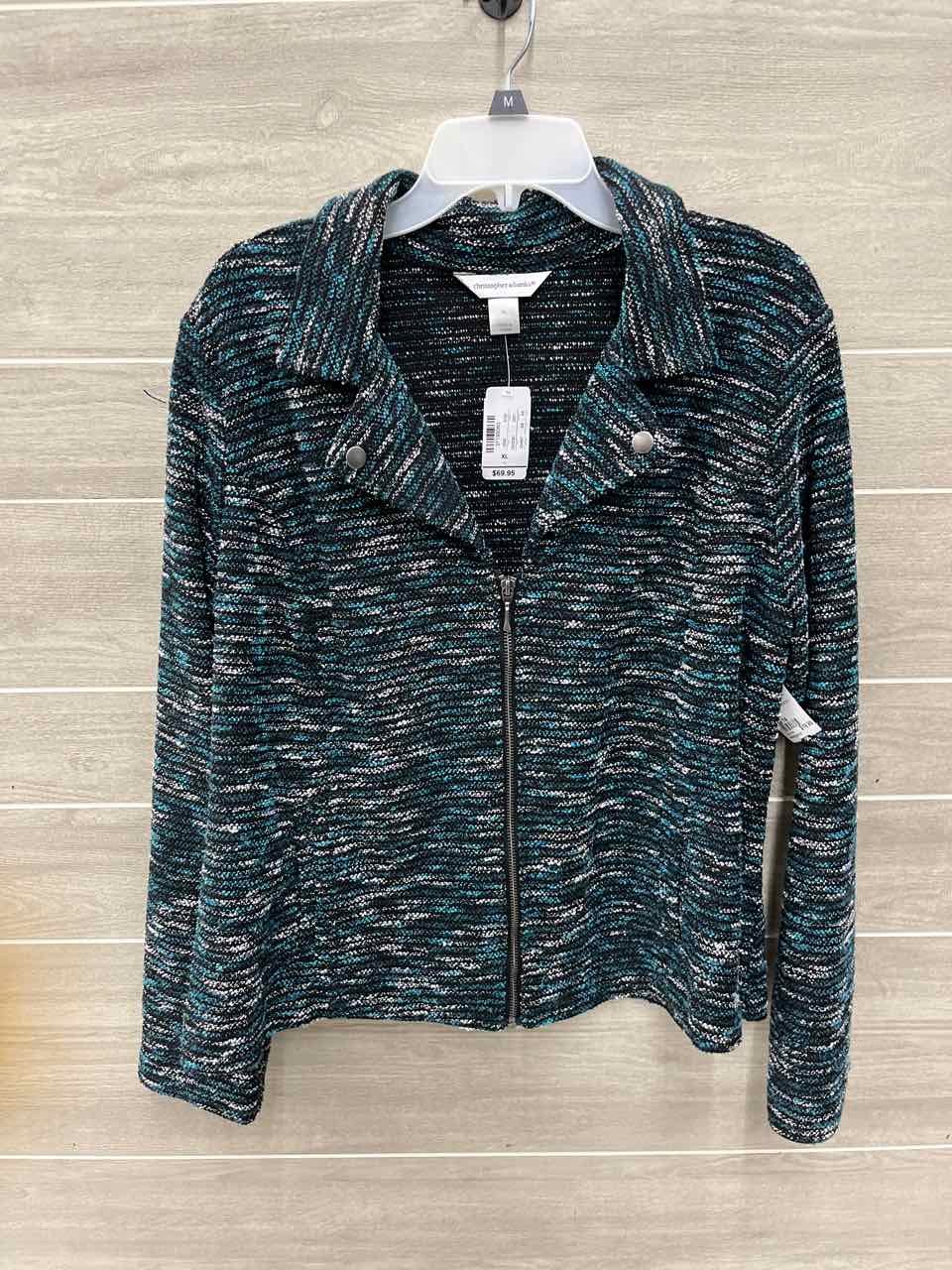 Christopher & Banks Size 14 Teal Womens Blazer