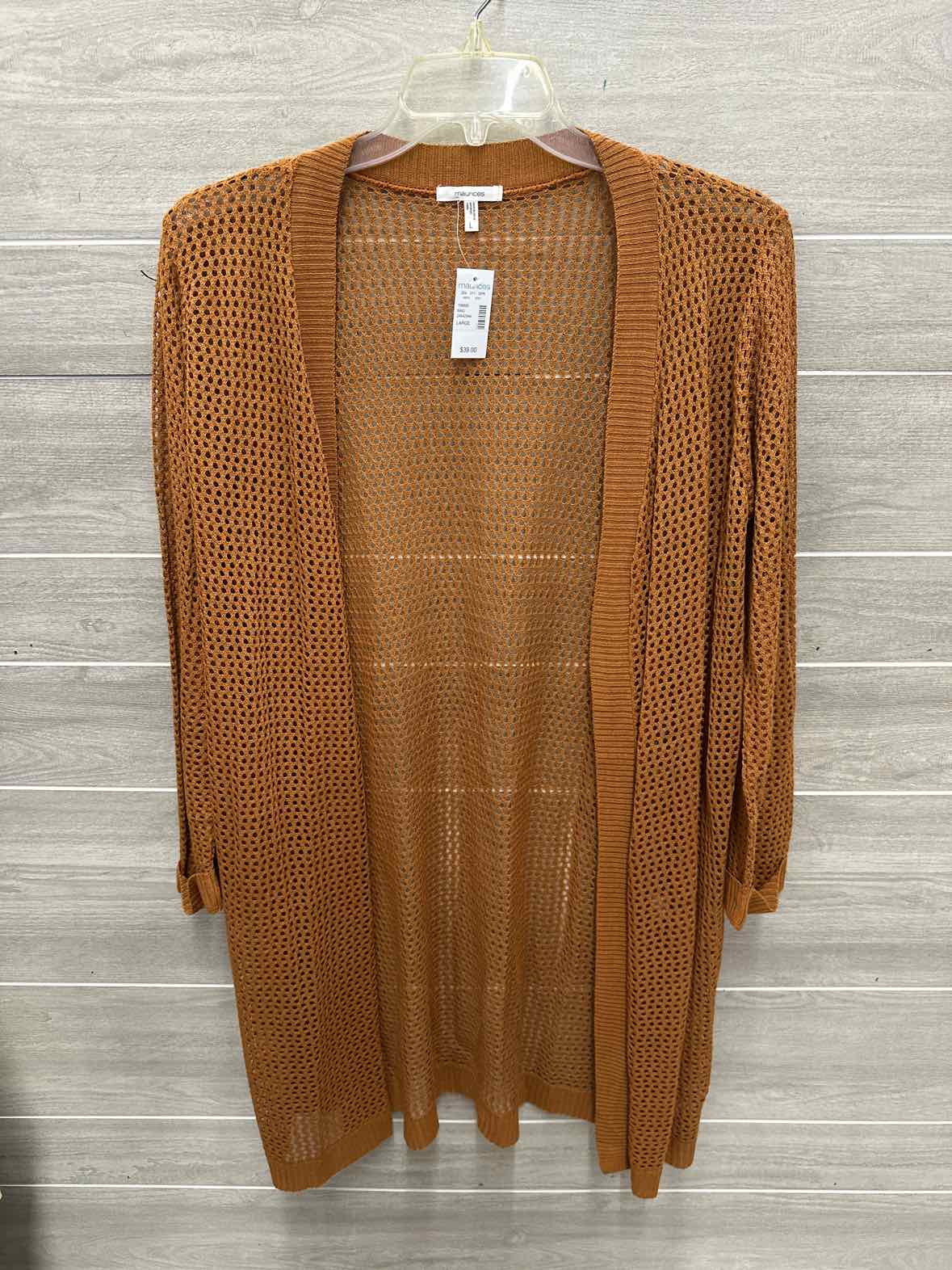 Maurices Size L Orange Womens Sweater