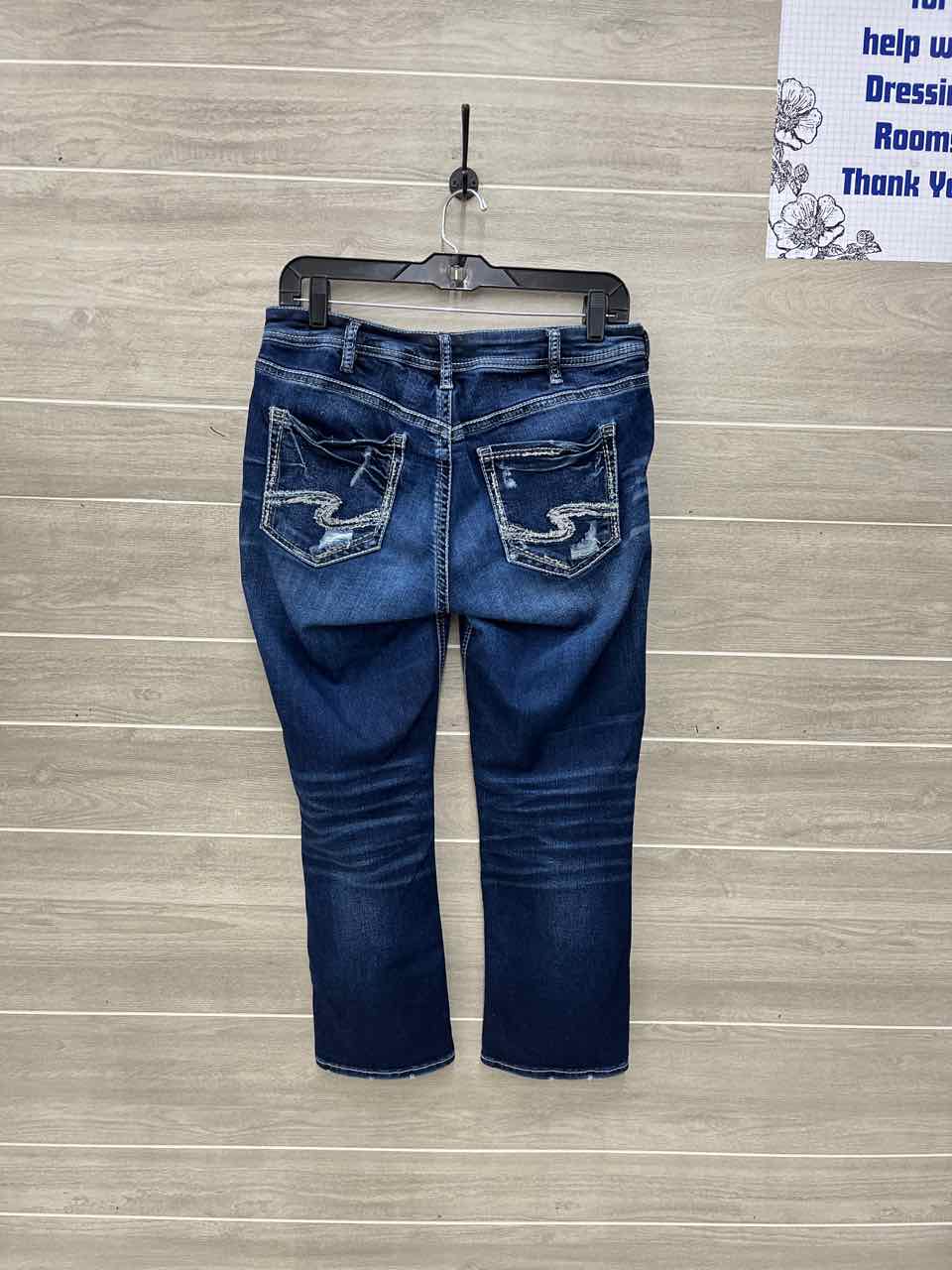Silver Blue Womens Women Size 10 Jeans