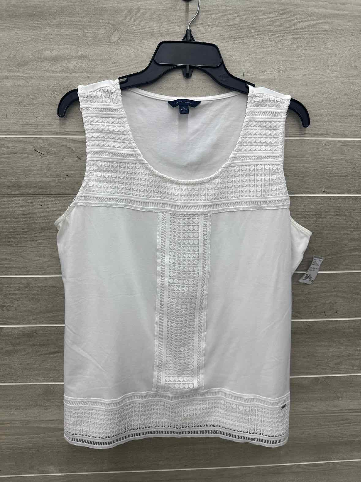Tommy Hilfiger Size XL White Womens Tank Top
