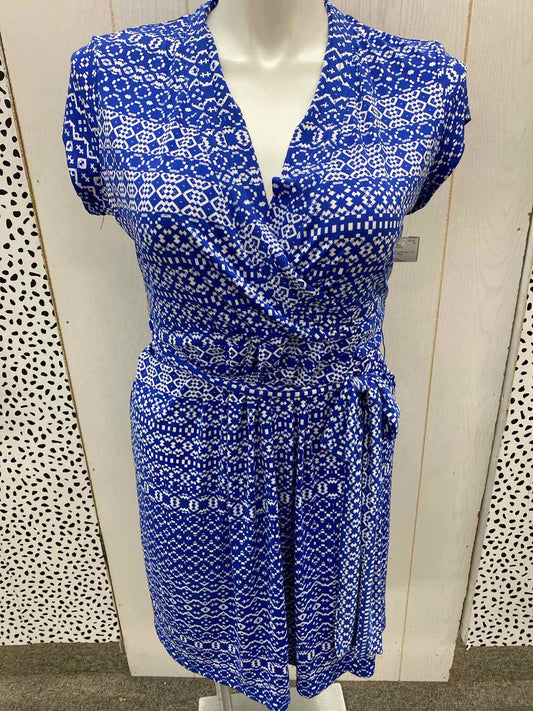 Liz Claiborne Blue Womens Size 12 Dress