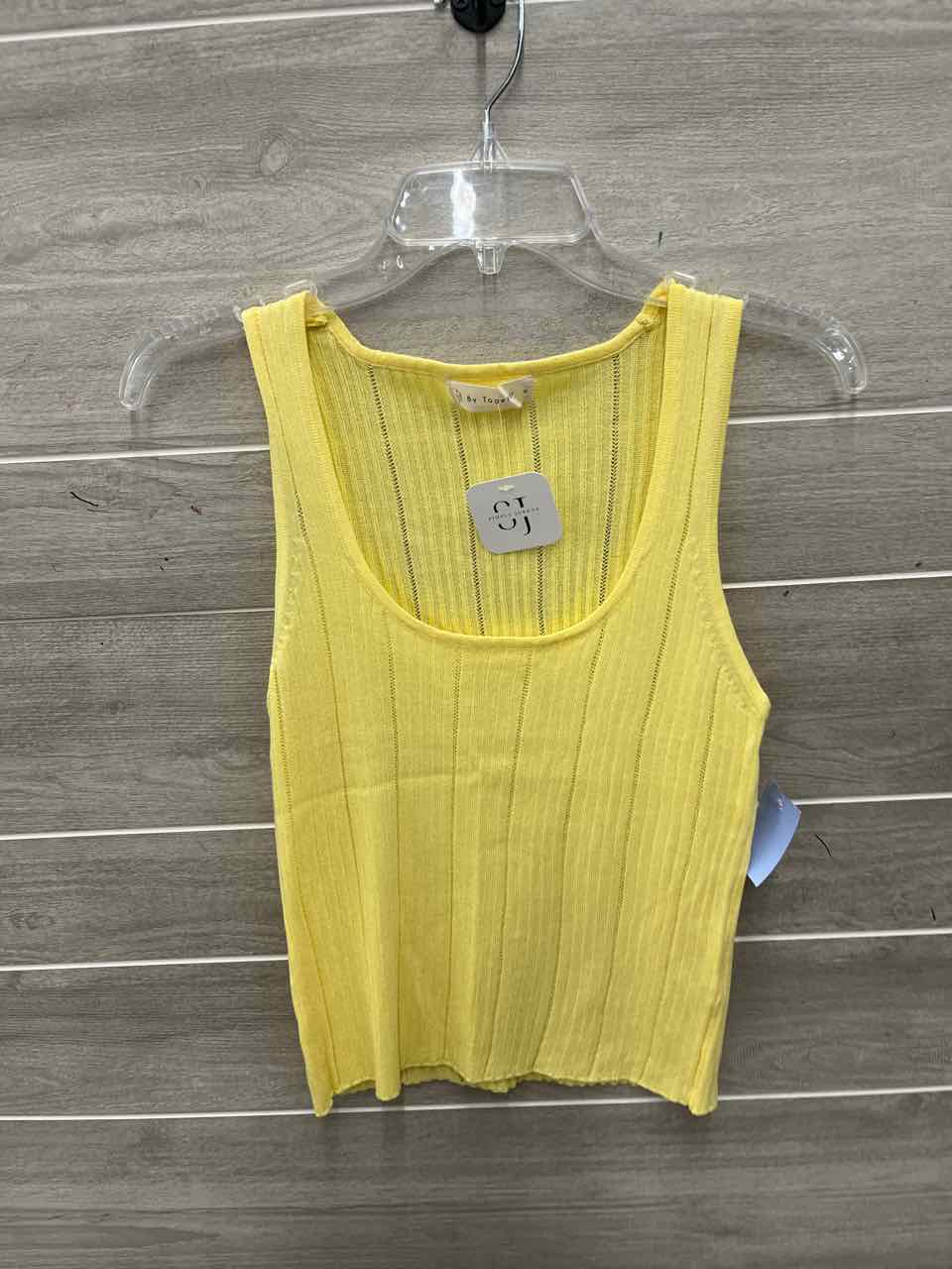 By Together Size M Yellow Womens Tank Top