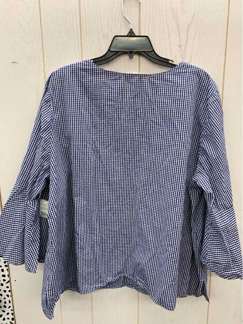 Jane & Delancey Blue Womens Size 3X Shirt