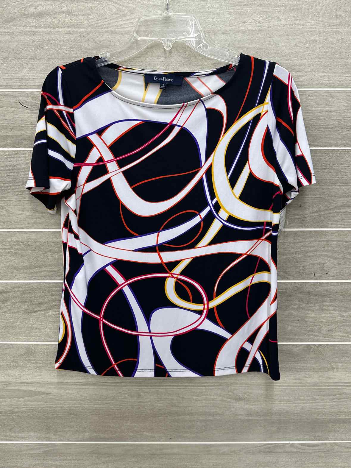 Evan Picone Black Womens Size Small Shirt