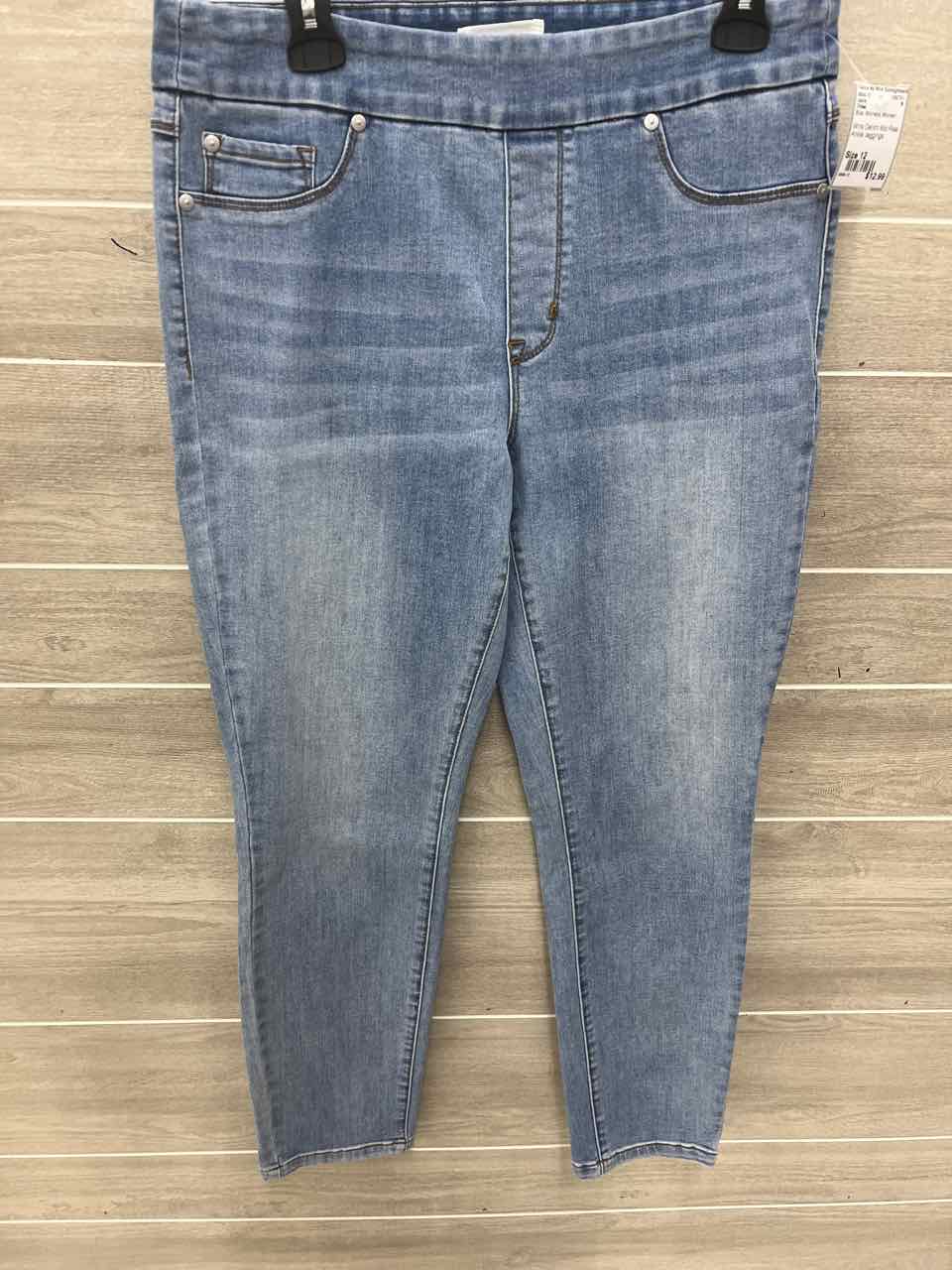 Tribal Blue Womens Women Size 12 Jeans
