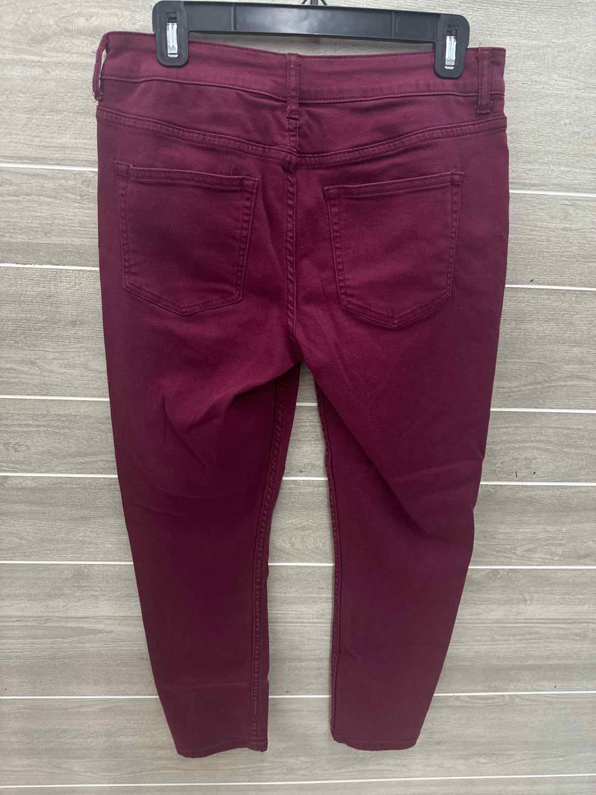 Maurices Burgundy Womens Size 7/8 Pants
