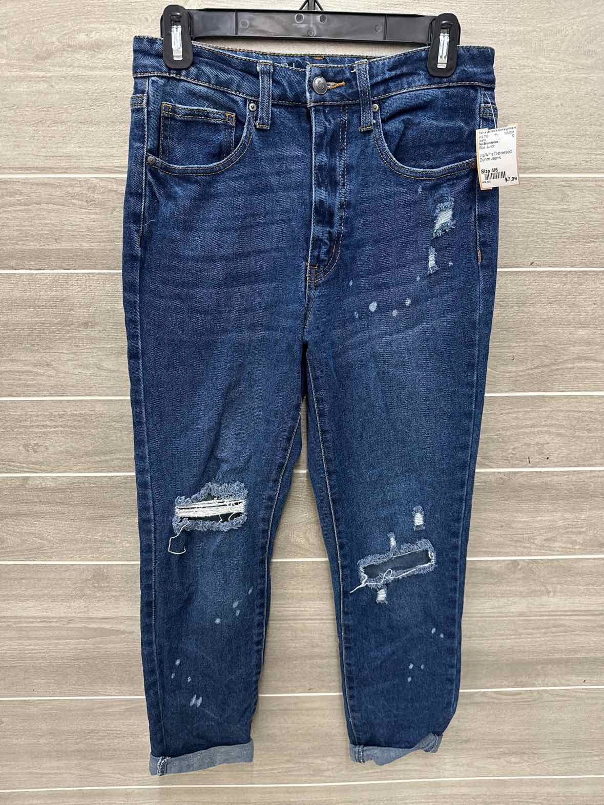 No Boundaries Blue Junior Size 4/6 Jeans