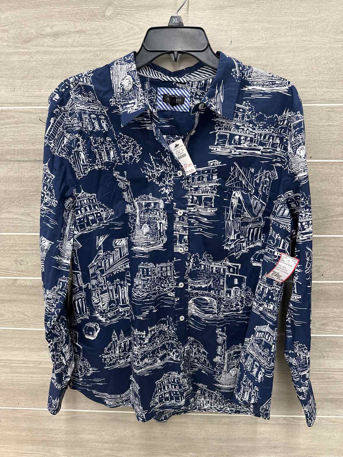 Talbots Size XL Blue Womens Shirt