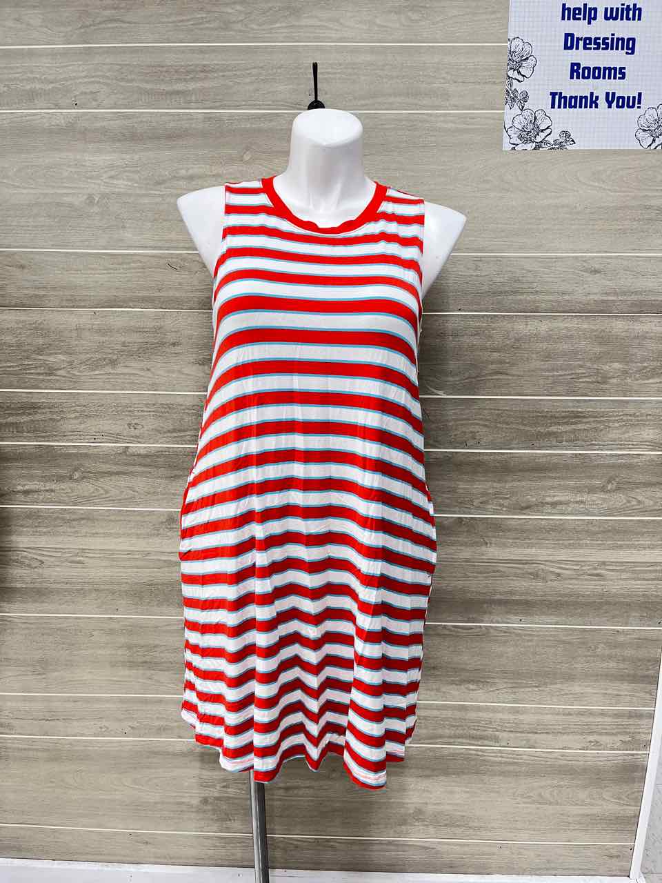 Time & Tru Red Womens Women Size 16/18 Dress